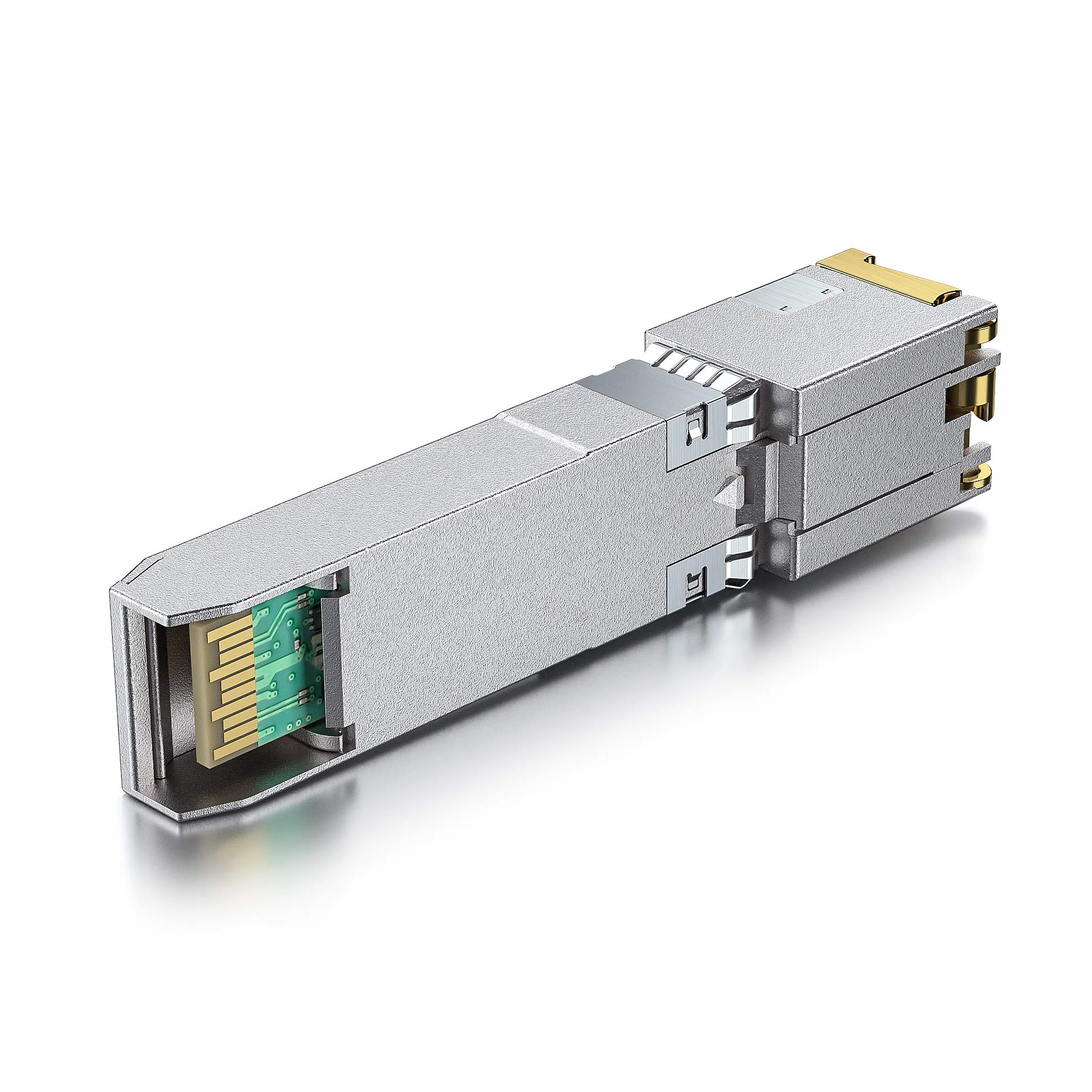 Moduł HiFiber 10Gb SFP+ do RJ45, 10Gbase-T Ethernet SFP+ Copper Transceiver, do Dell GP-10GSFP-T, MikroTik, Ubiquiti, Unifi, Netgear, QNAP, D-Link, itp., Cat6a/Cat7, 30m (98ft)