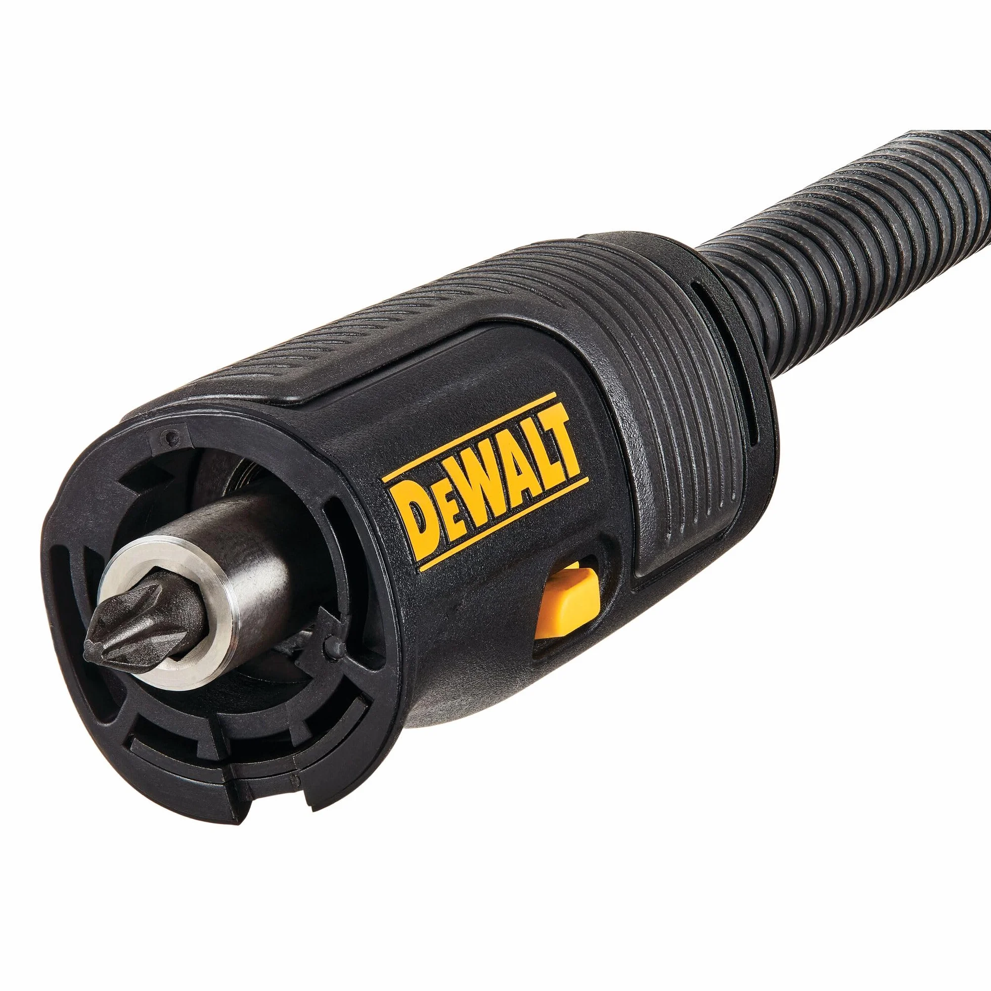 DEWALT FlexTorq adapter wiertarki kątowej, system 4 w 1, kompaktowy, elastyczny prosty trzpień, 30,5 cm (DWAMRASETFT)