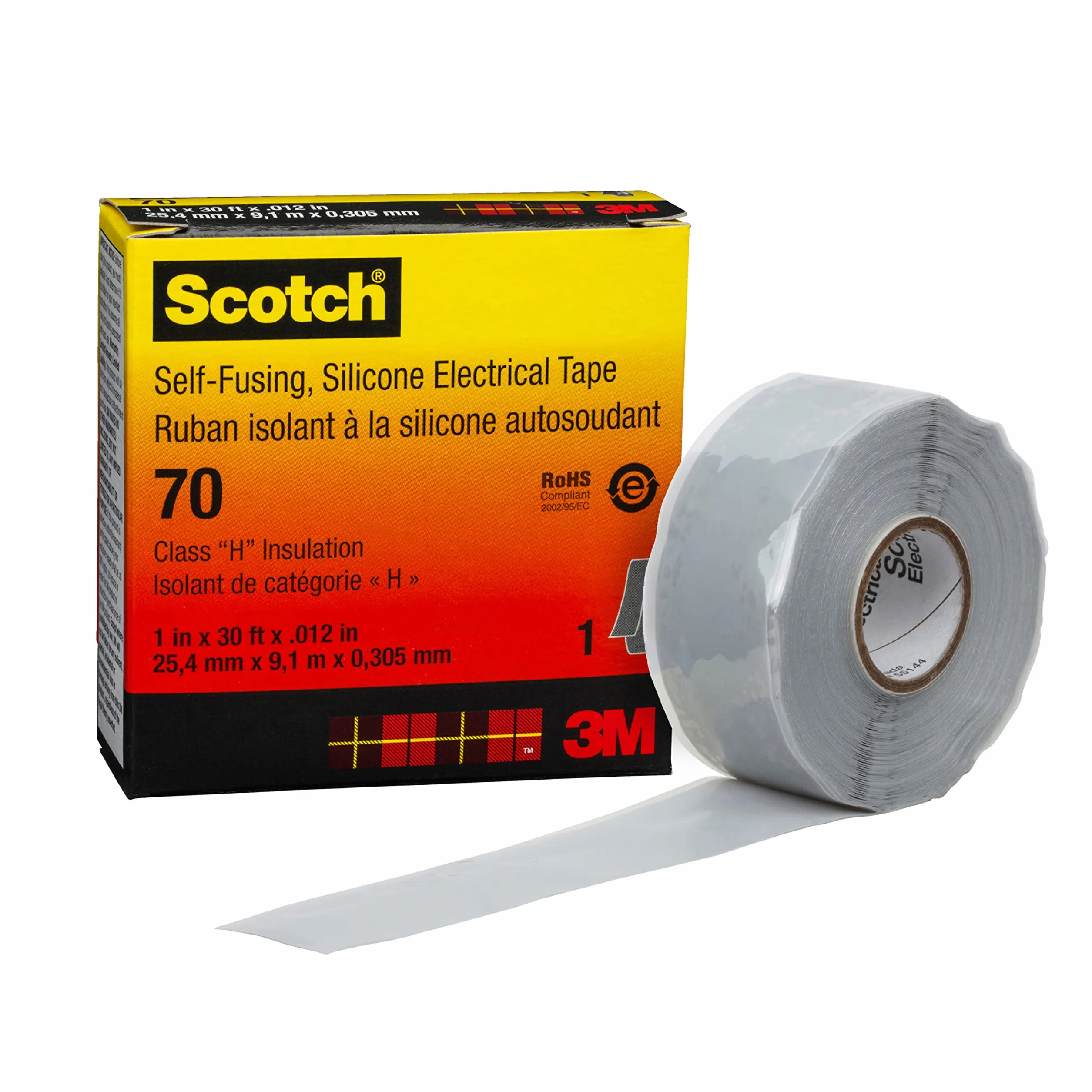 Scotch© Samopomocująca silikonowa gumowa taśma elektryczna 70 25 mm x 9 m