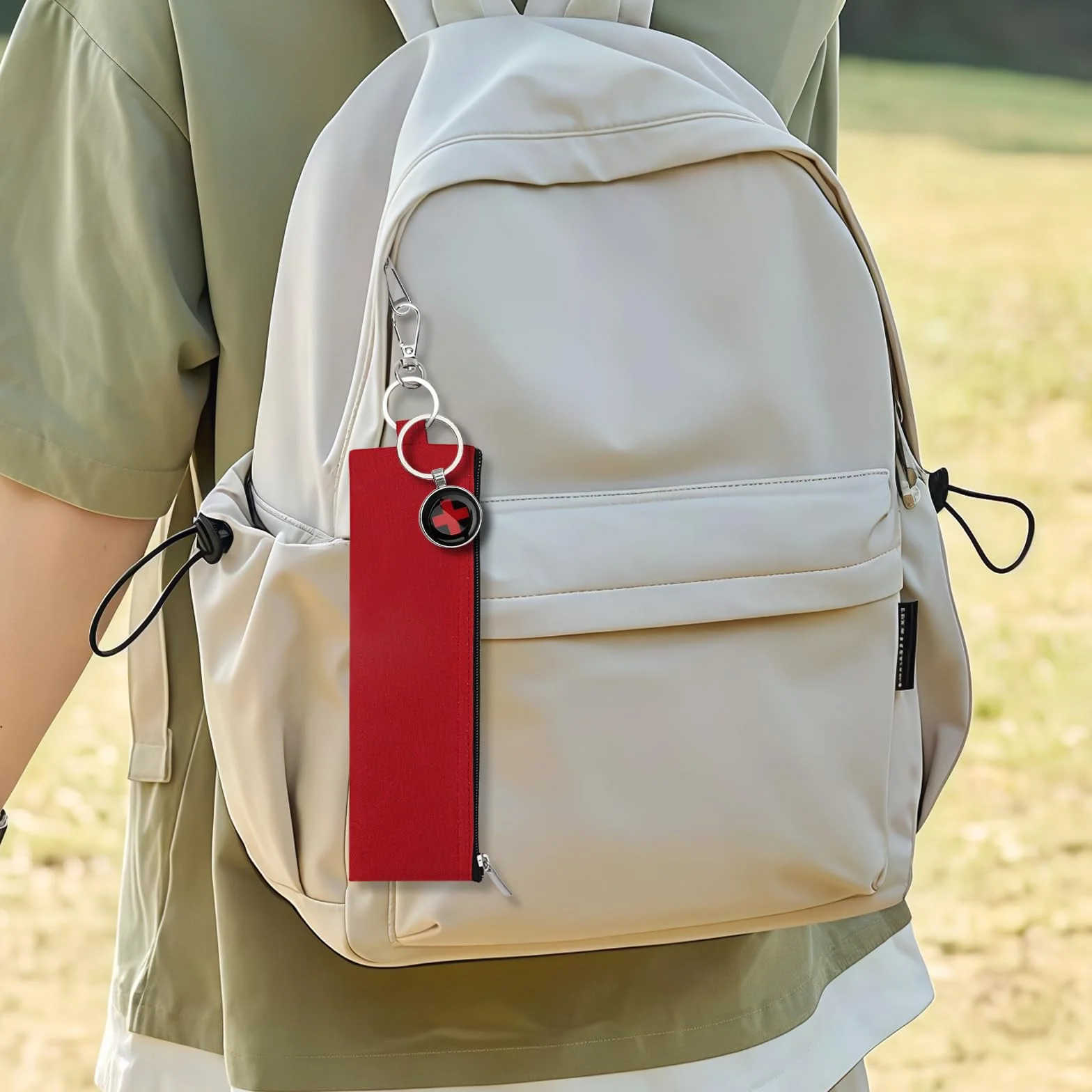 Torba chłodząca na leki, mini z zawieszką w sytuacjach awaryjnych – izolowana torba na leki na podróż, plecak, samolot – torba Epipen z karabińczykiem na insulinę, leki dla alergików, cukrzyków
