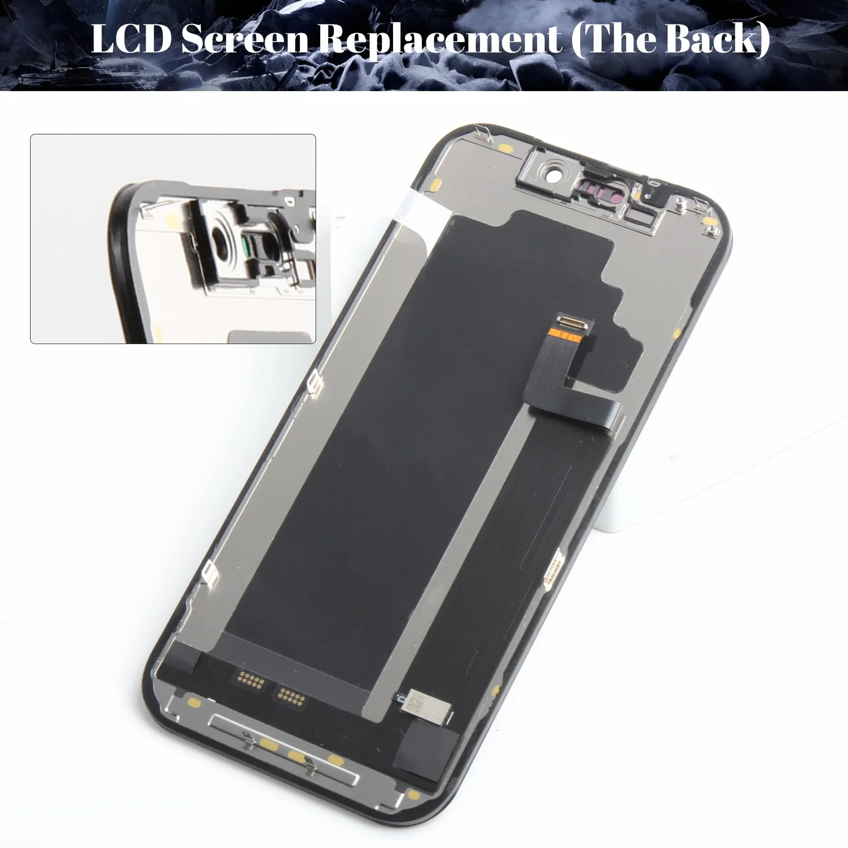 iPhone 17 Pro ekran LCD zamiennik czarny 6,7-calowy wyświetlacz COF Digitizer rama montaż 3D Touch Face ID True Tone HD+ zestaw naprawczy
