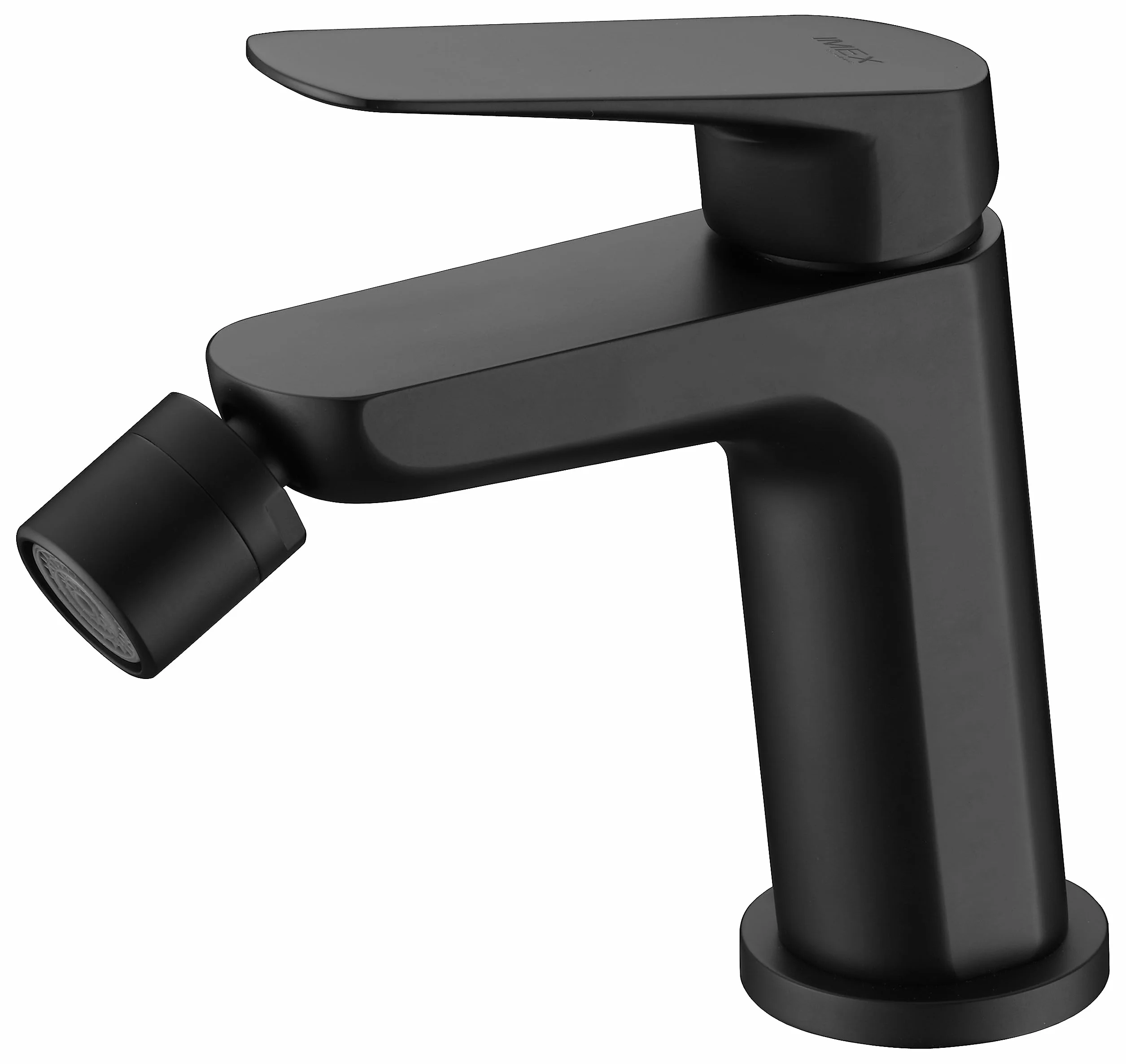 IMEX kran bidetowy, bateria bidetowa, bateria bidetowa, bateria bidetowa z mieszaczem ciepłej i zimnej wody, bateria Bidet, łatwa instalacja, seria Belgii, kolor czarny matowy
