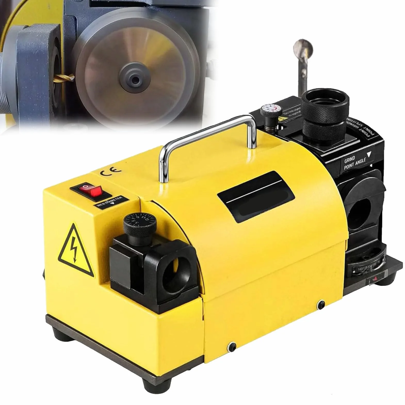 Przenośna ostrzałka do bitów Bit Sharpener, szlifierka 3-13 mm (15 mm), ostrzałka do frezów CNC z 11 i 18 pojemnikami, 20 g (20G)