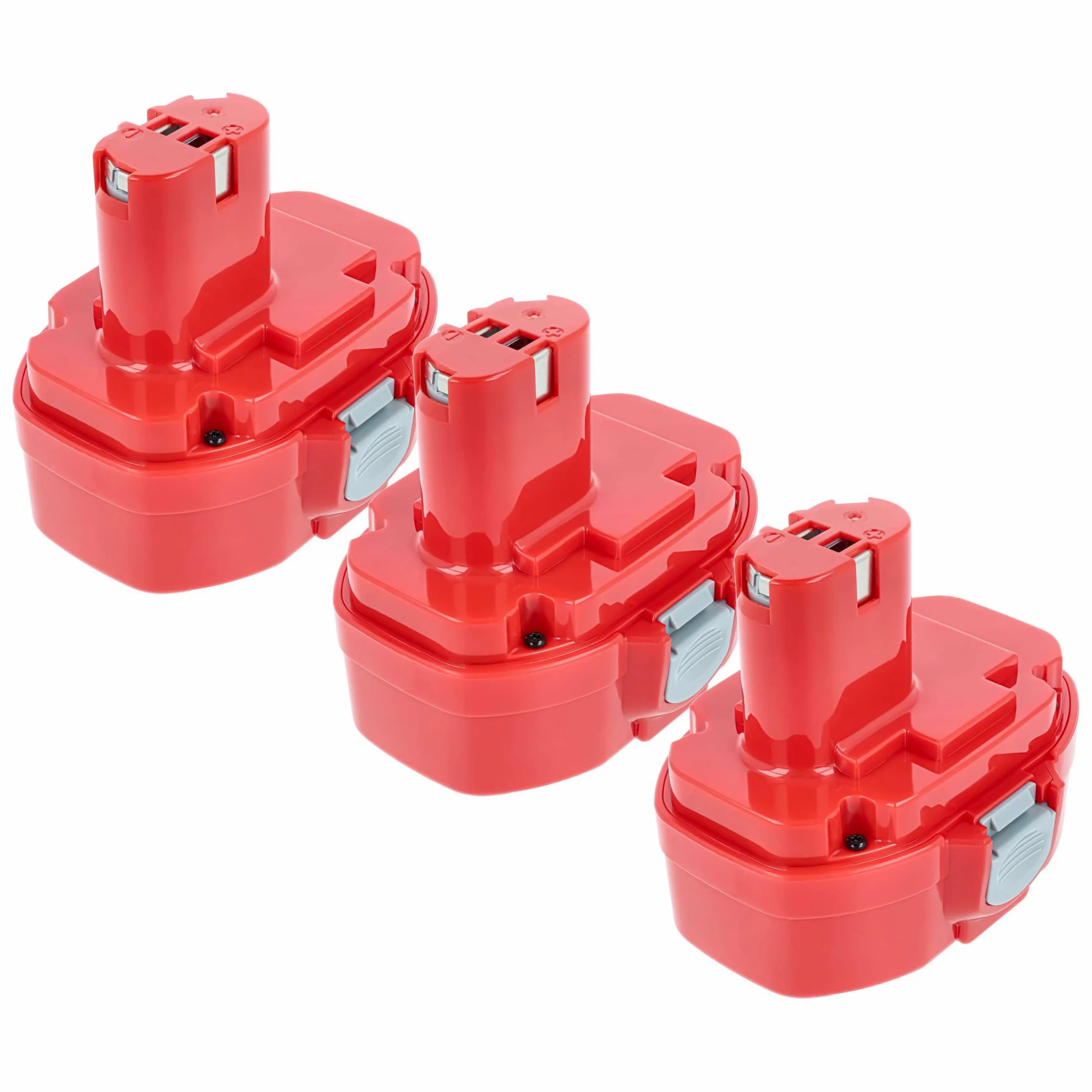 vhbw 3 x NiMH akumulator 2000 mAh (18 V) pasujący do elektronarzędzi narzędzia Powertools Tools Makita 8443DWDE, 8443DWFE, 8444DWDE, 8444DWFE, BMR100, DK1016DL