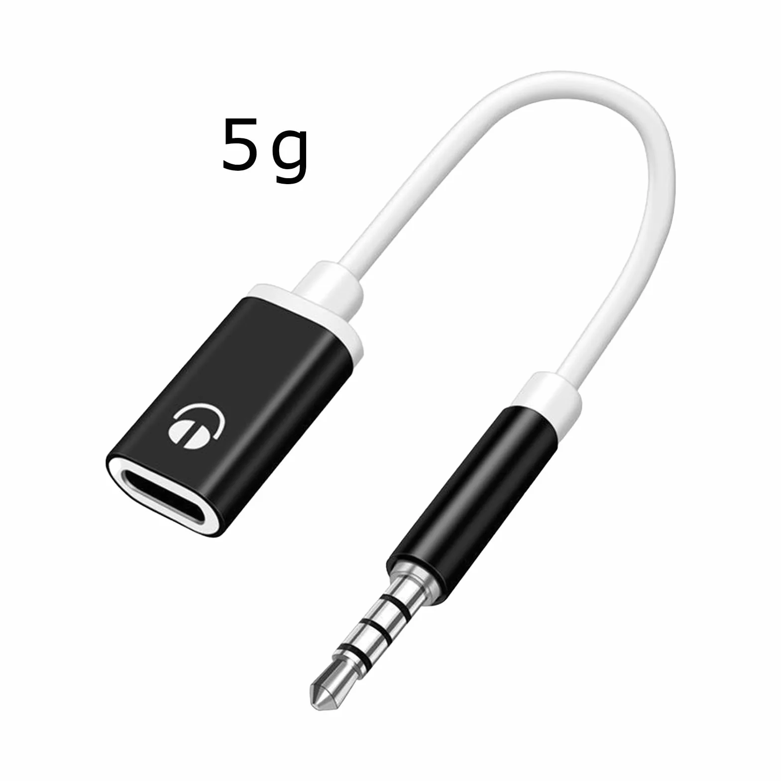 Adapter jack typu C na 3,5 mm, kabel audio, konwerter dźwięku