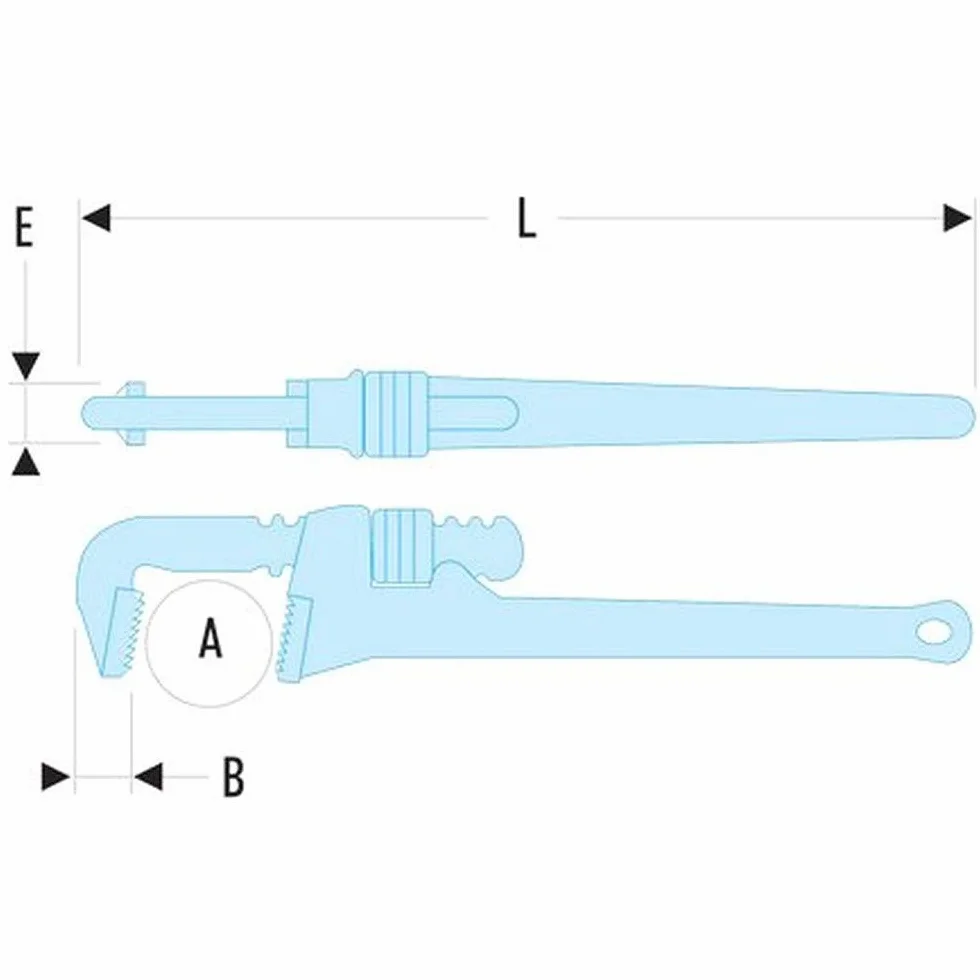 Facom 131A.8 - Stillson pipe wrench model 8