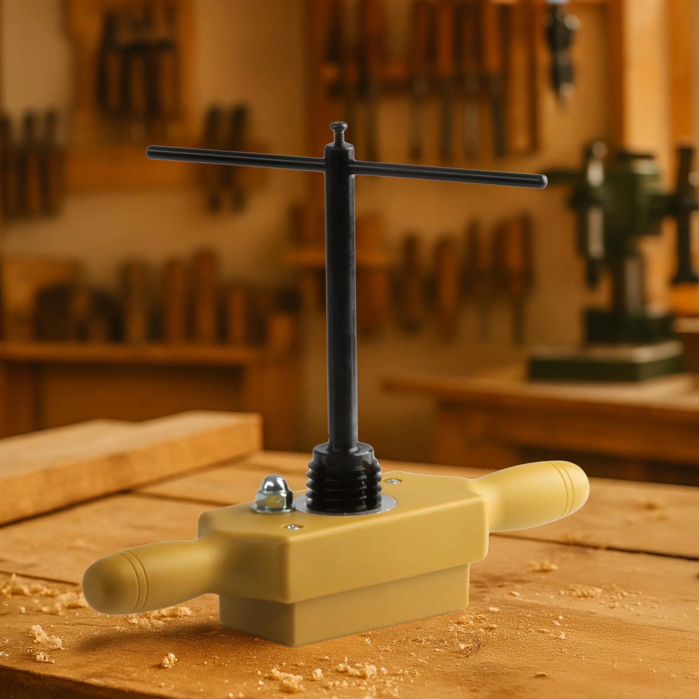 Kings County Tools Zestaw gwintów i matryc, rozmiar 1 cal, tnie męskie i żeńskie drewniane nici, dwuręczna skrzynka na gwinty, kran dolny, trwałe stalowe frezy z aluminiowymi okuciami ściernymi