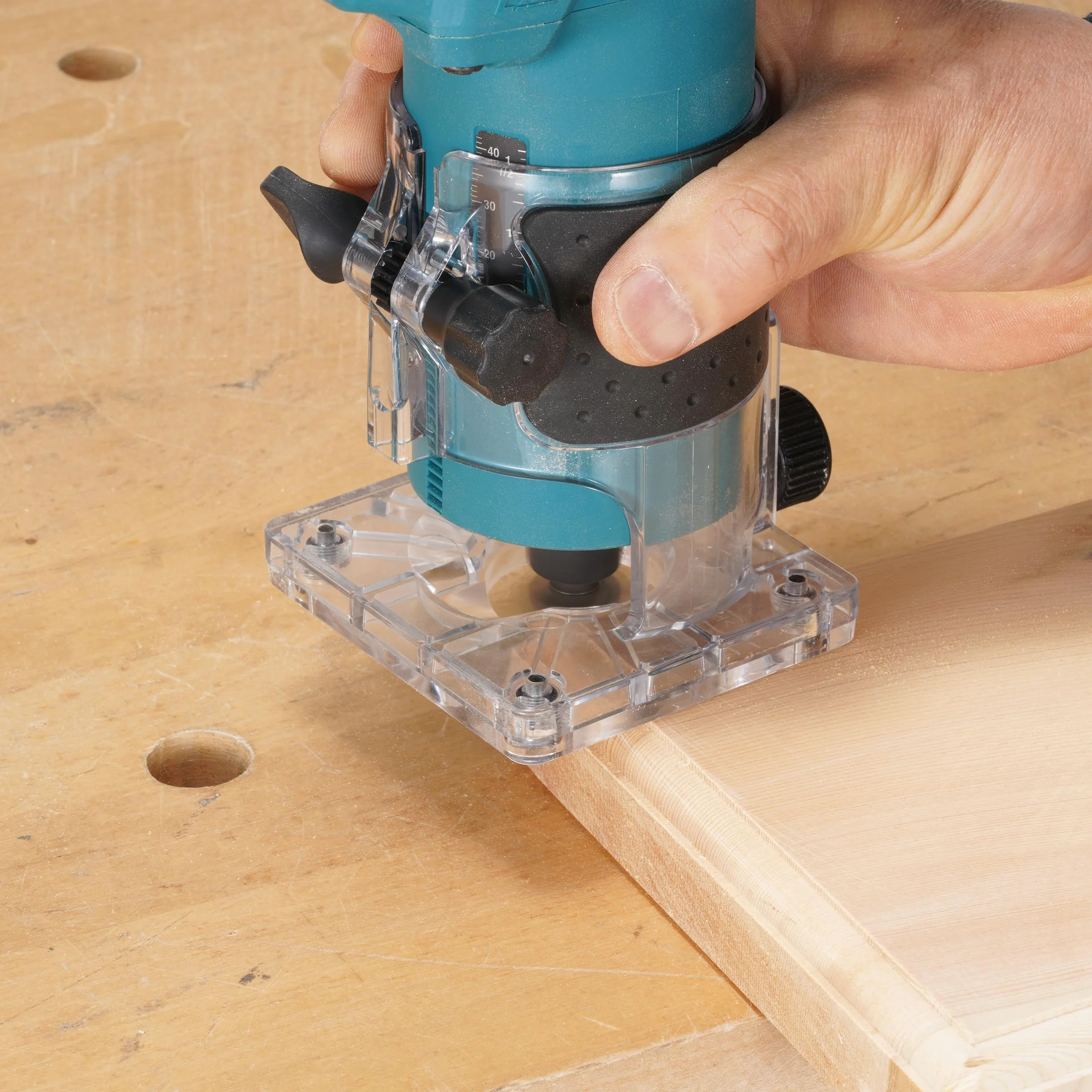 Makita DRT52Z 18V Li-ion LXT bezszczotkowy router/trymer, baterie i ładowarka nie są dołączone