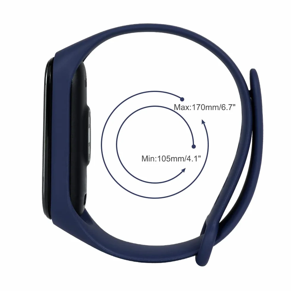 Pasek do Xiaomi Mi Band 7 6 5 4 3 silikonowy dzianinowy ze stali nierdzewnej regulowany sportowy 20 szt.