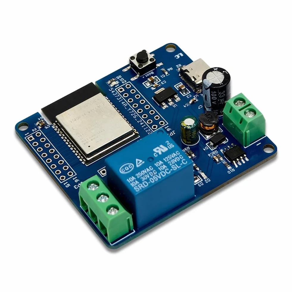 ESP32-C6 pojedynczy moduł przekaźnikowy DC5-60V Support Matter WiFi6 Bluetooth 5.3 Zigbee3.0 Thread1.3 dla inteligentnych urządzeń domowych