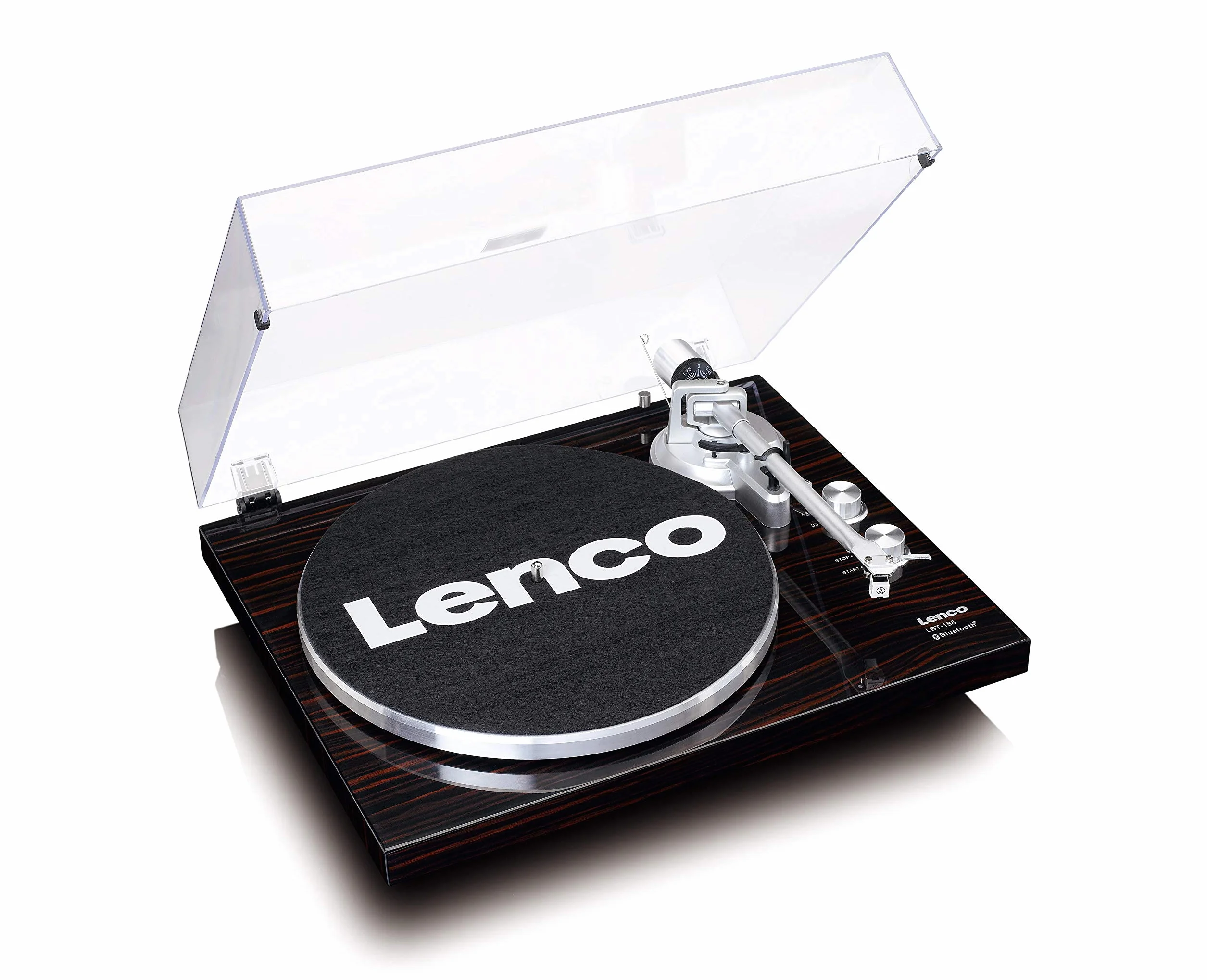 Lenco Lbt-188 Gramofon, Czarny, 41.5 x 36 x 12.5 cm