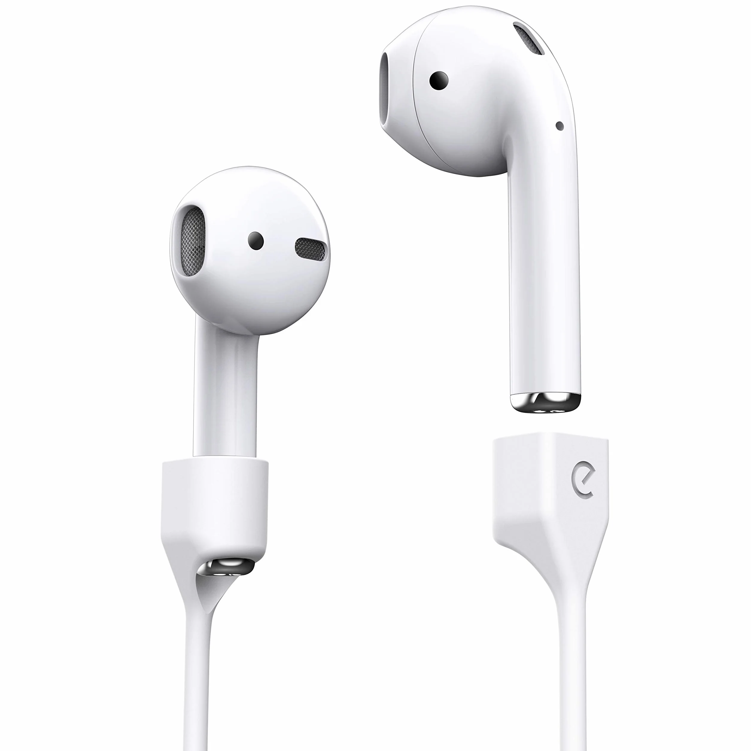 Keybudz AirStrapz uchwyt na pasek do Apple AirPods Pro i AirPods, biały