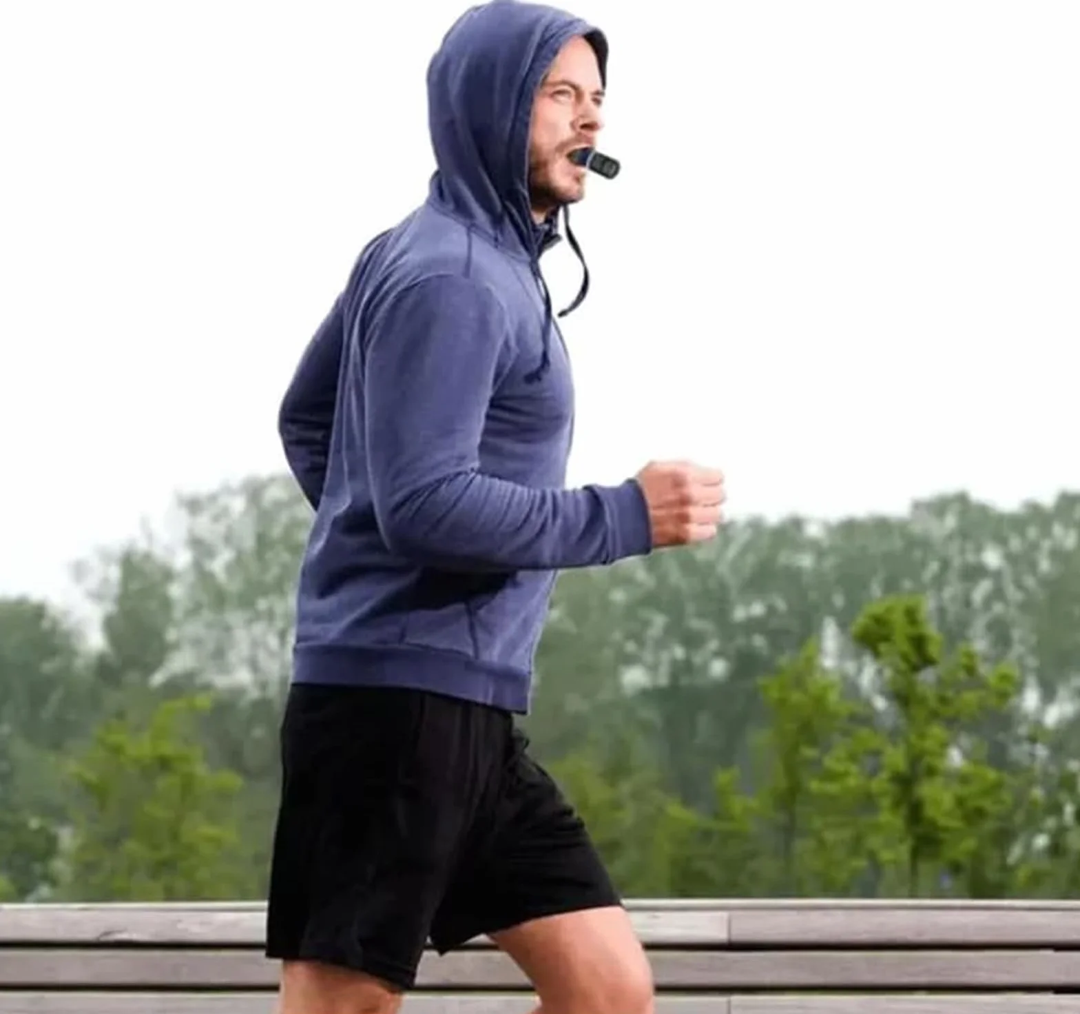 GeRRiT Oxyfit Trener oddechowy – regulowany opór do treningu mięśni oddechowych, akcesoria do trenera fitness, przenośny trener mięśni