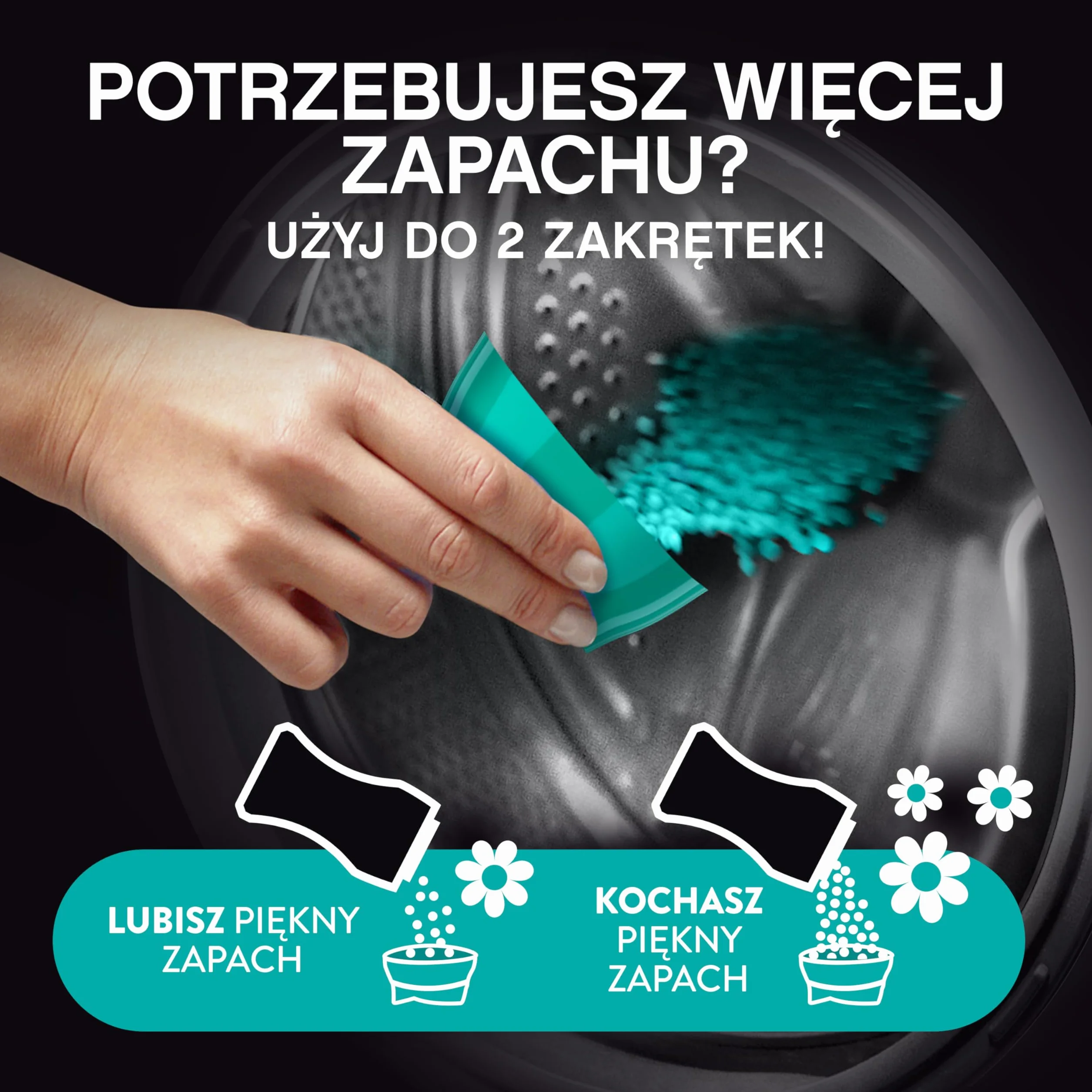 Lenor Unstoppables Fresh 195g, Perełki zapachowe zapewniają długotrwałą świeżość aż do kolejnego prania