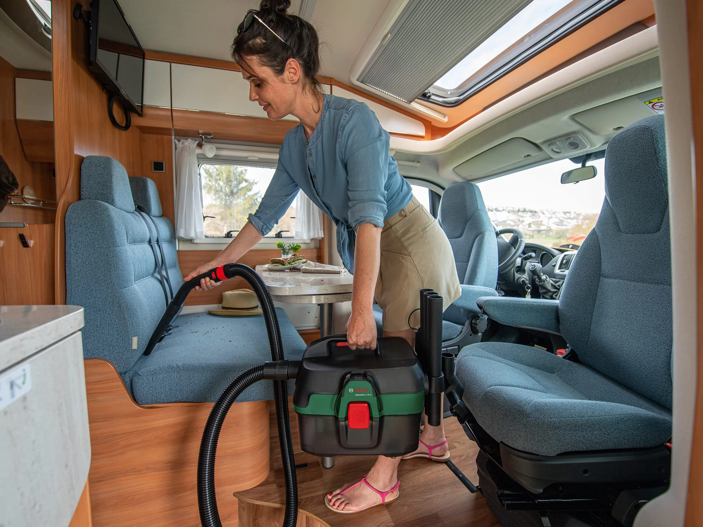 Bosch Accessories 4x worek włókninowy do odpylaczy (dedykowany modelom Bosch AdvancedVac 18V-8, osprzęt do odpylaczy)