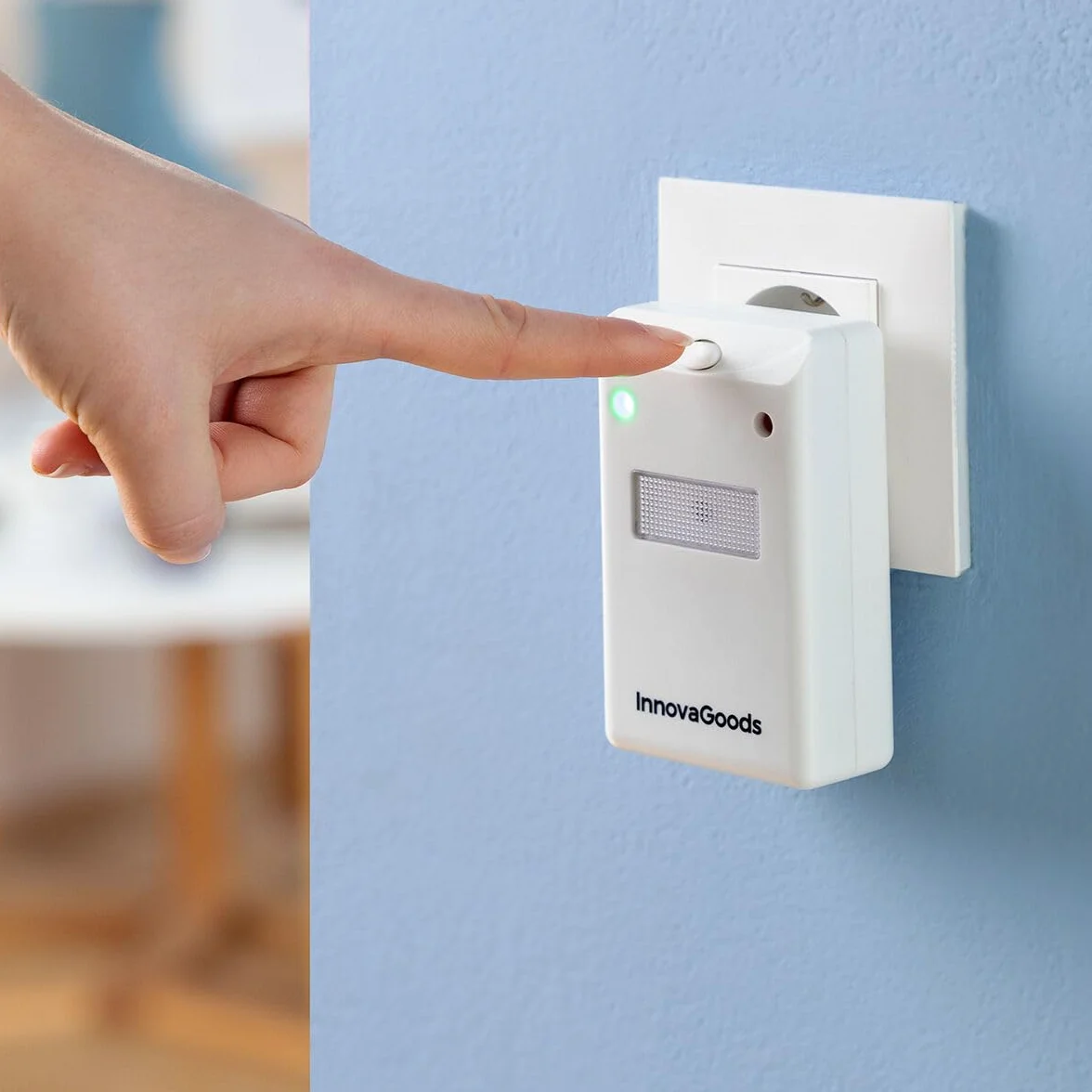 Ultradźwiękowy odstraszacz szkodników z LED Killekt Duo InnovaGoods 2 Sztuk