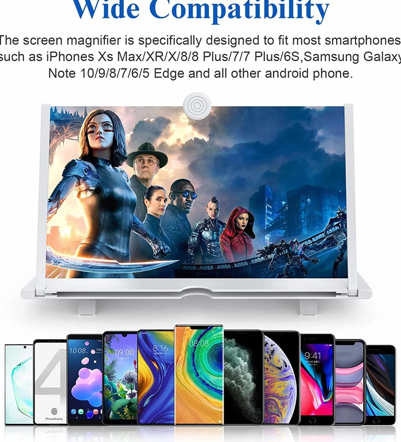 Lupa do telefonu komórkowego 3D HD, powiększenie ekranu telefonu komórkowego, używana w telefonach komórkowych do powiększenia ekranu, aby poprawić efekty filmowe, wideo i gry. Urodziny (14 cali,