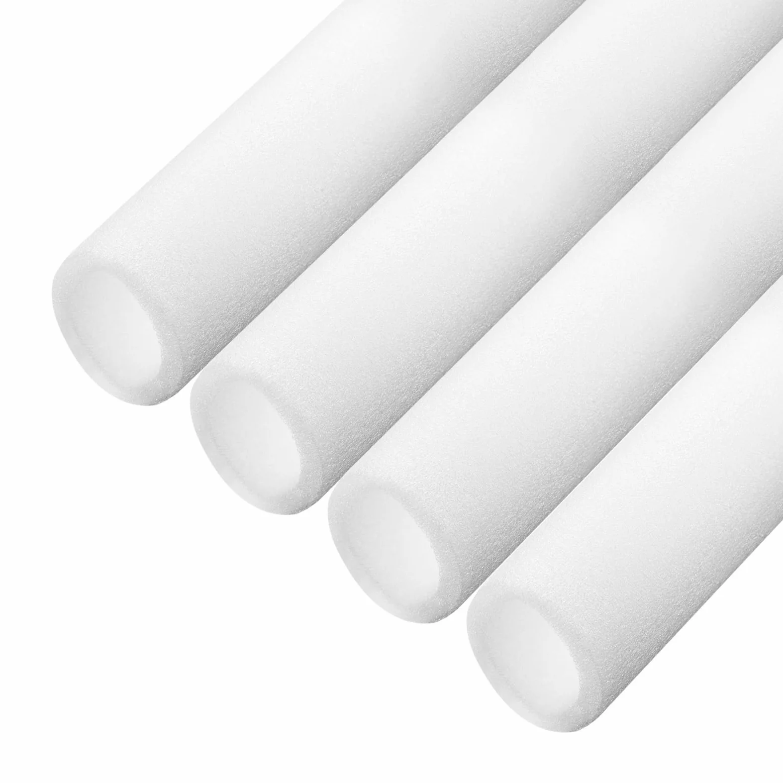 QUARKZMAN 4 szt. rura z pianki izolacyjnej do rur 40 mm (1 9/16 cala) ID 60 mm OD 3 ft ochrona przed mrozem do rur miedzianych, biała