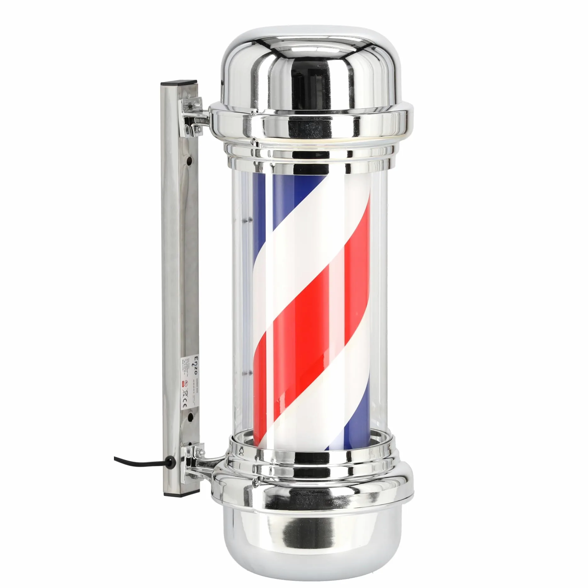 Plafon słupek lampa led barberska barberski barber znak reklama salon 60 cm