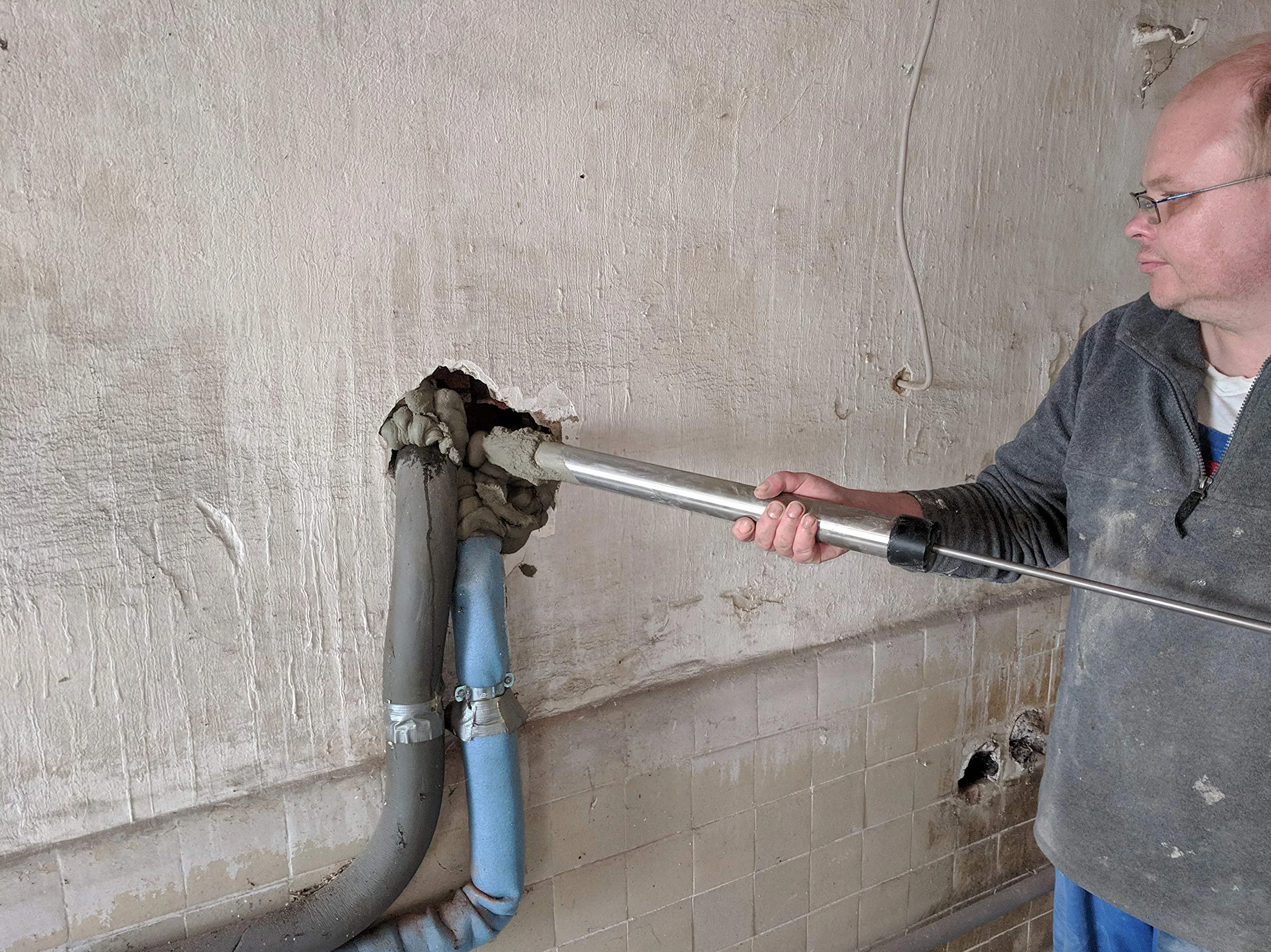 HBT Ręczna pompa do zaprawy MP200, wysokiej jakości strzykawka do zaprawy ze stali nierdzewnej, pojemność 700 ml, wyprodukowano w Niemczech, profesjonalna jakość rzemieślnicza