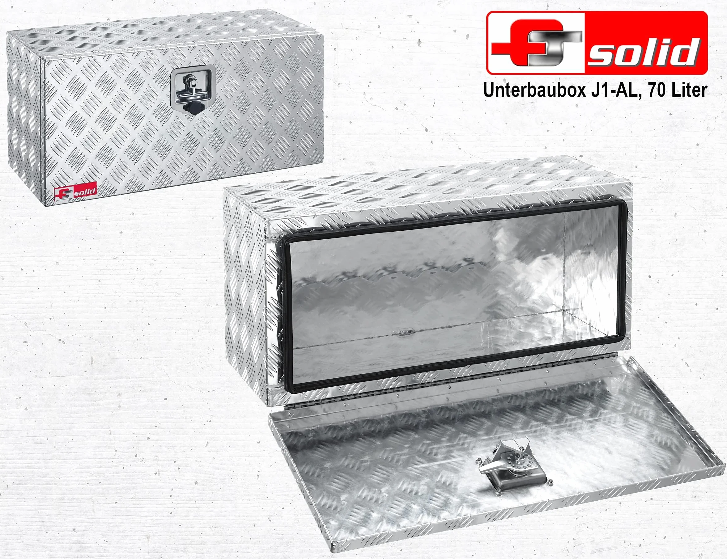 70 l Pudełka do Przechowywania, Pudełko do Przechowywania pod Podłogą, Wykonane z Aluminium