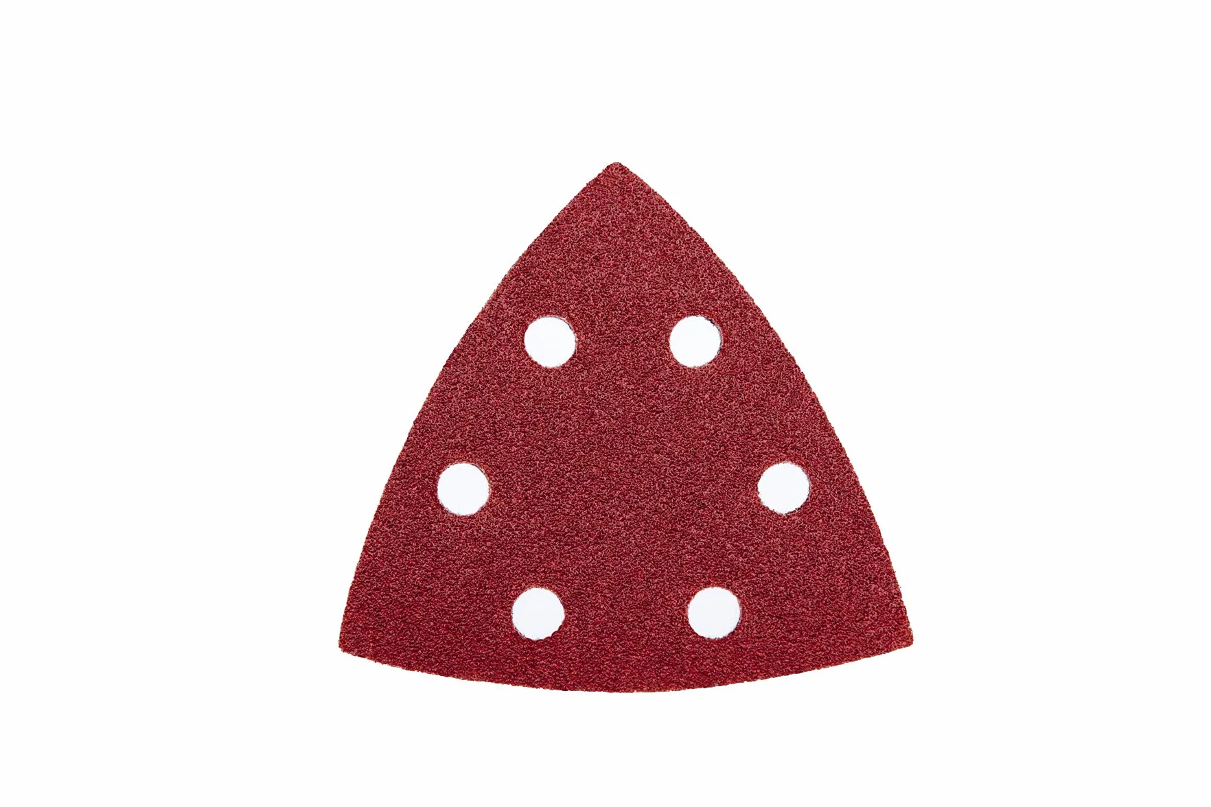 Delta - trójkąty szlifierskie z rzepem, 180 arkuszy, 93 x 93 x 93 mm, 6 otworów, po 30 x ziarnistość 40, 60, 80, 120, 180, 240, do szlifierek delta i szlifierek wielofunkcyjnych, papier ścierny,
