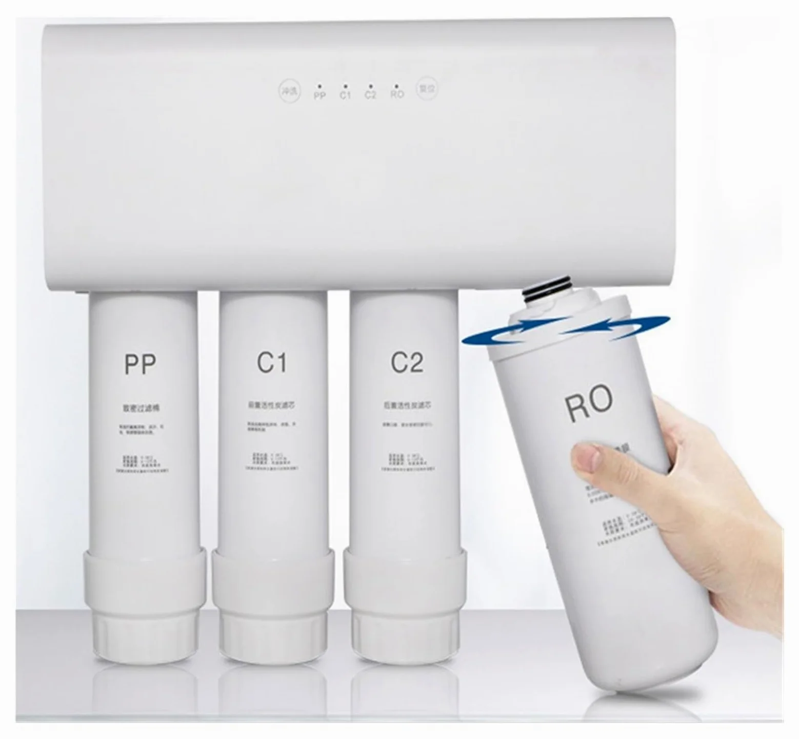Filtr odwróconej osmozy, Filtr do wody Filtr do oczyszczania wody, domowa kuchnia Ultrafiltracja System filtrowania wody pitnej z kranem Woda użytkowa do kuchni pod zlewem(C1)