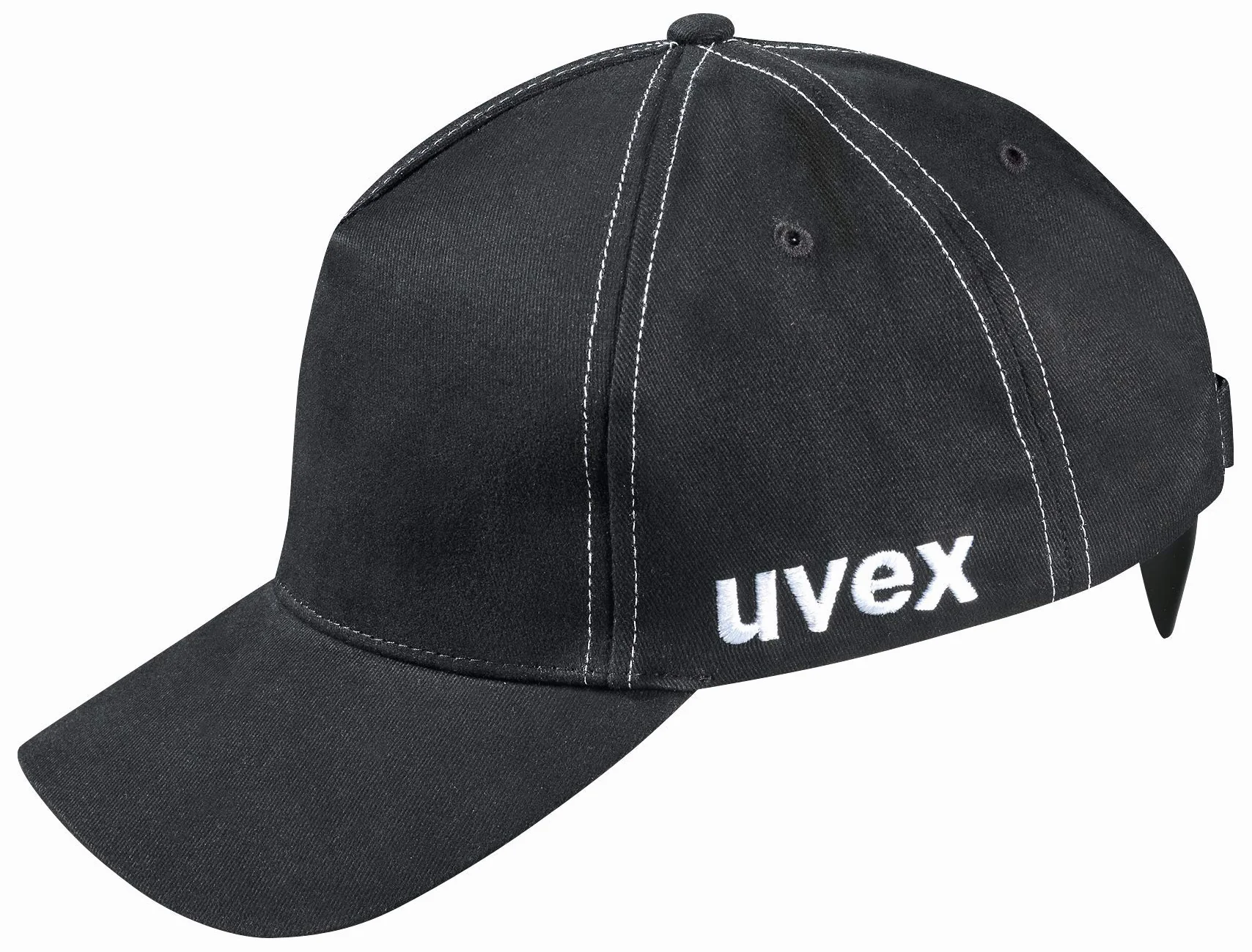 Uvex u-Cap Sport czapka ochronna na g?ow? z d?ugim daszkiem i tward? obudow? - czarna - 55-59 cm