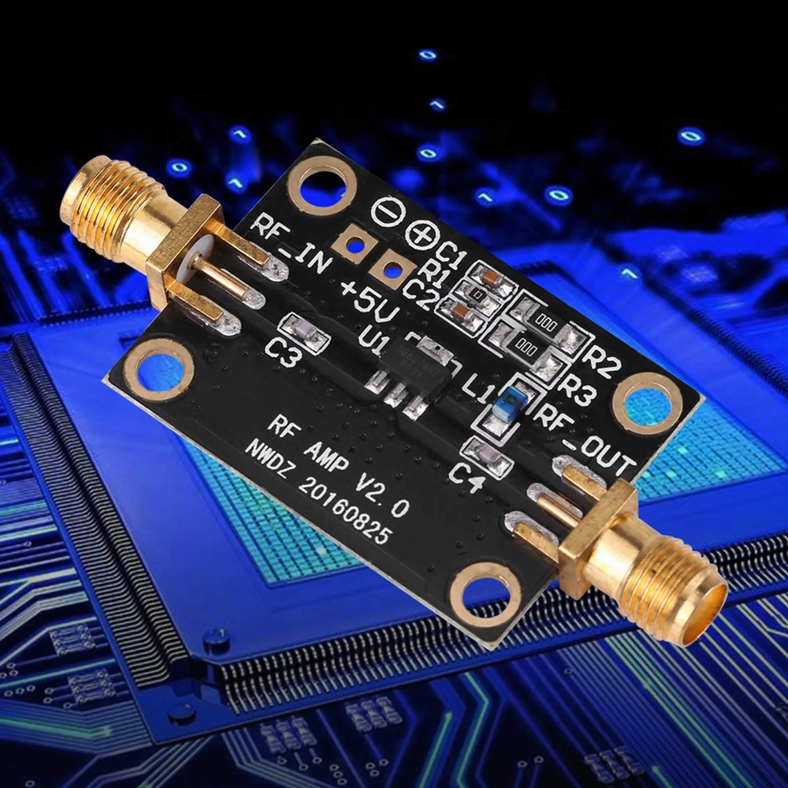 Moduł Wzmacniacza o Niskim Poziomie Szumów Yctze do Radia HAM RTL SDR LNA, Szerokopasmowy 0,01-4 GHZ 21DB, moduł SMA, Wzmacniacz Krótkofalowy, Wzmacniacz RF, Wzmacniacz Mocy 2,4
