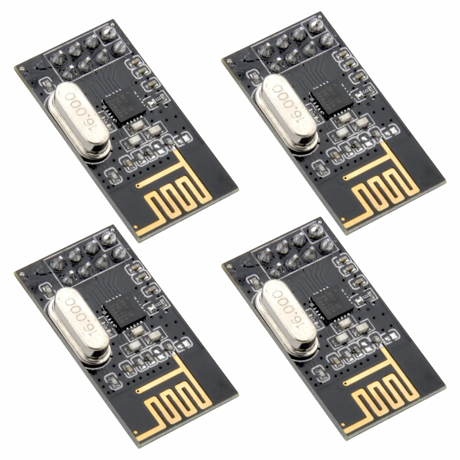 HENGBIRD 4 szt. nRF24L01 + bezprzewodowy moduł nadawczo-odbiorczy NRF24L01 + 2.4G Wireless Transceiver Radio Transceiver RF PI ARM Model Wireless 200M komunikacyjny