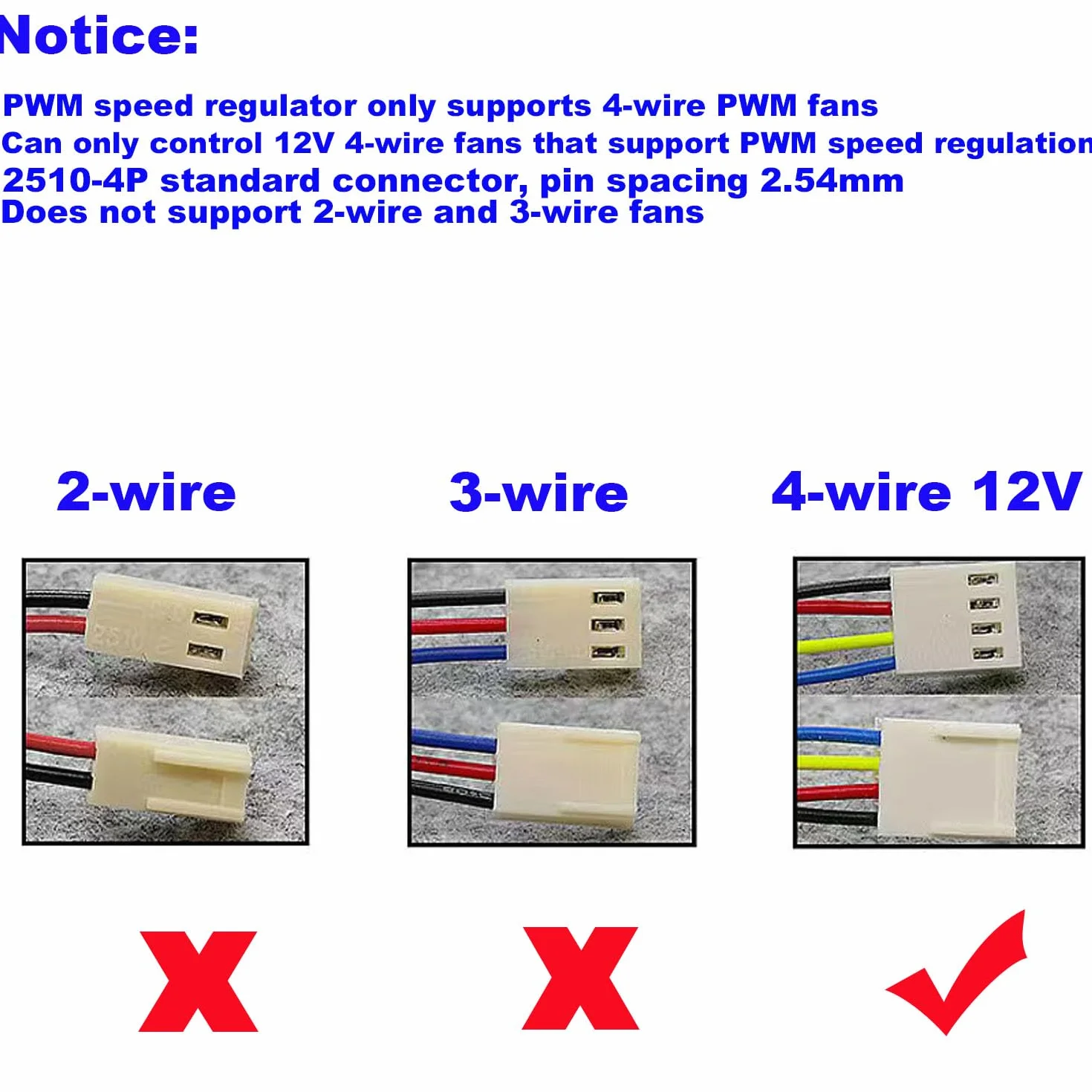 RUNCCI-YUN DC 0-12 V PWM Regulator prędkości wentylatora, 4-kanałowy kontroler prędkości do obudowy komputera