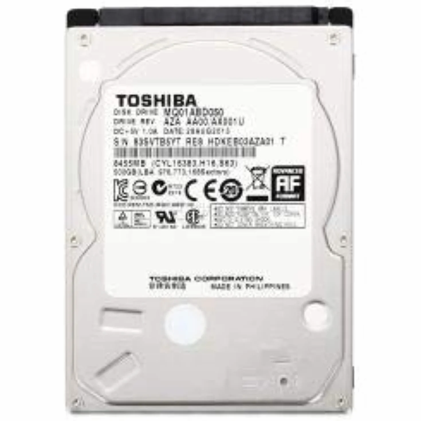 Toshiba MQ01ABD050V Wewnętrzny dysk twardy 2,5" 500 GB SATA