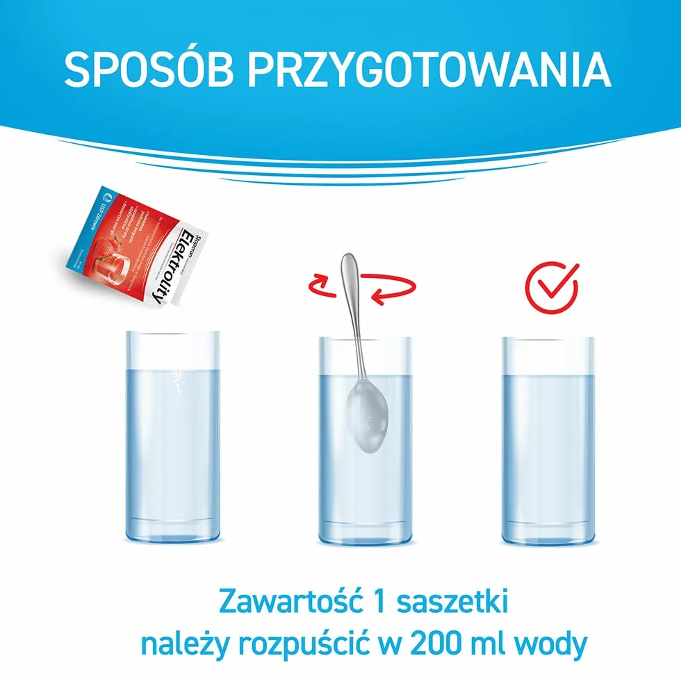 Elektrolity o smaku pomarańczowym 7 saszetek