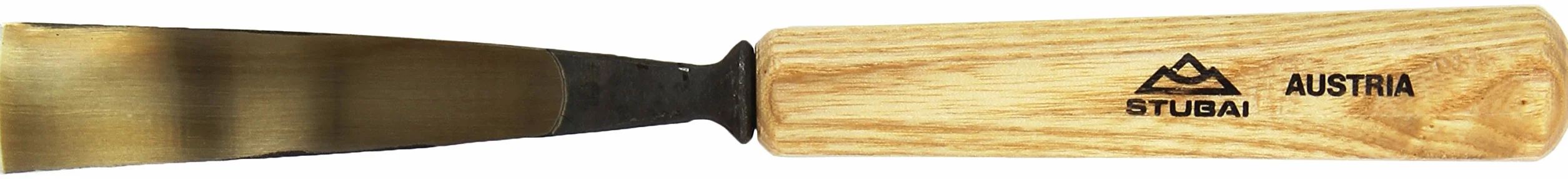 Stubai 521420 dłuto do rzeźbienia w drewnie typu 14 z drewnianym uchwytem, złoty/beżowy, 20 mm