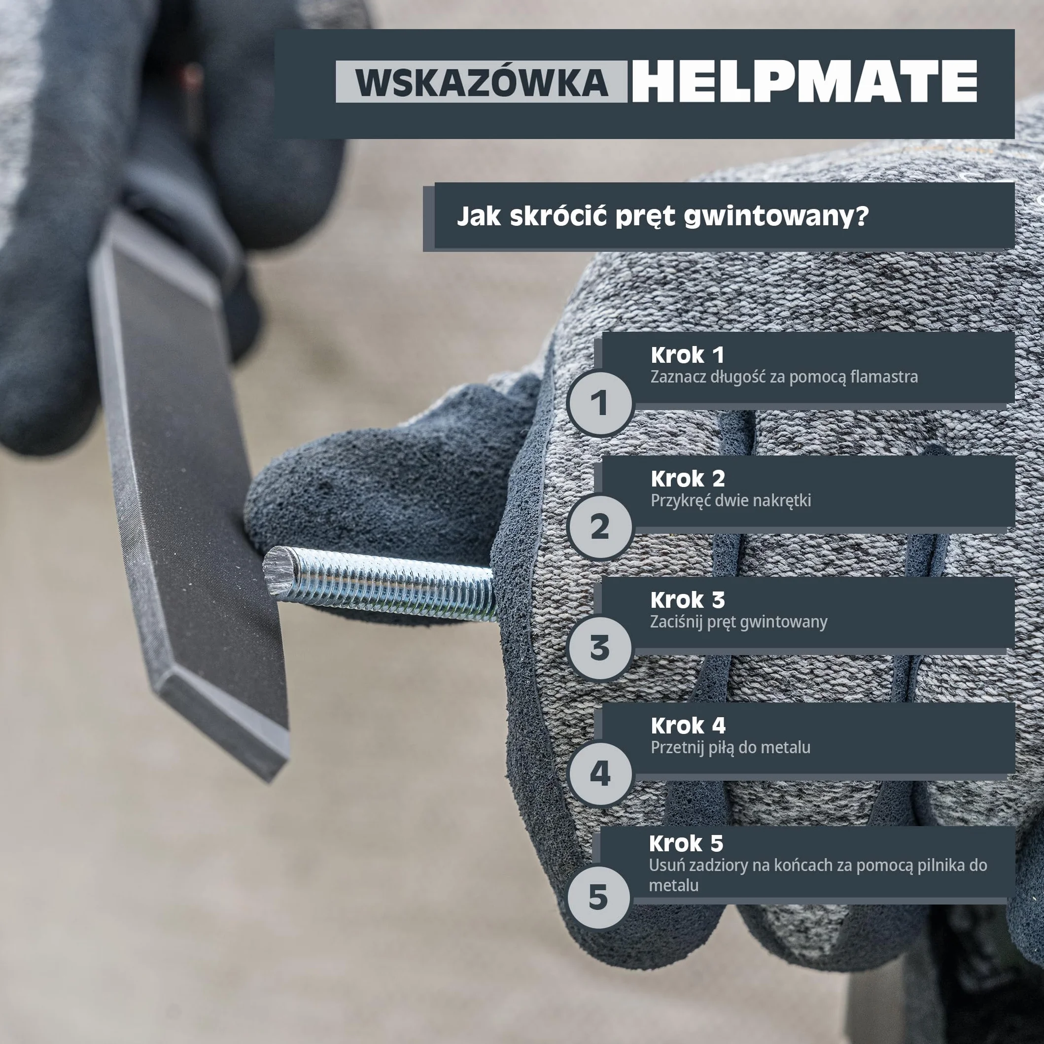 HELPMATE Pręt gwintowany M8 x 330 mm ze stali nierdzewnej A2 – 2 sztuki prętów gwintowanych z metrycznym pełnym gwintem – trzpień gwintowany DIN 976 srebrny