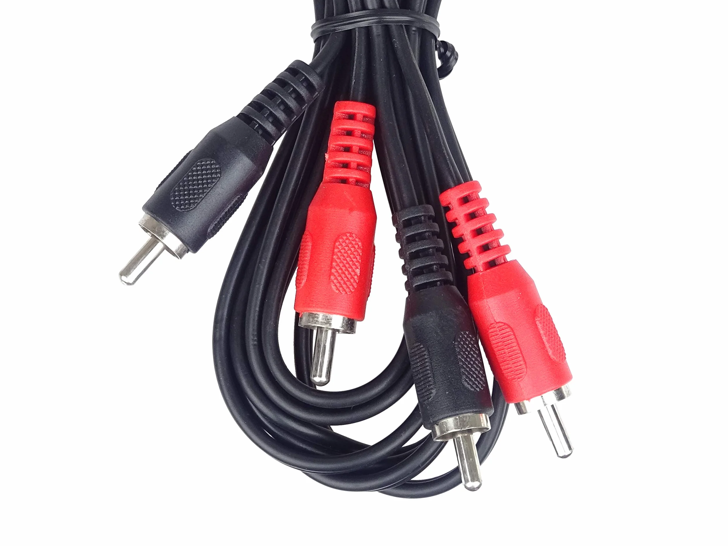 PremiumCord Kabel RCA 2m 2x Wtyk Na 2x Wtyk Kabel Połączeniowy Audio-Wideo Stereo Czarny