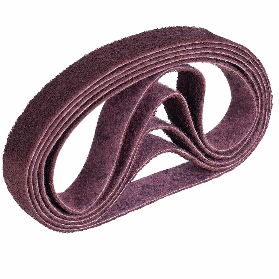 taśma szlifierska taśma z włókniny szlifierka rurowa szlifierka do rur szlifierka SC-BL 40 x 760 mm, 5 sztuk, zakres ziarnistości: średni, kolor: czerwony, ziarnistość: 120