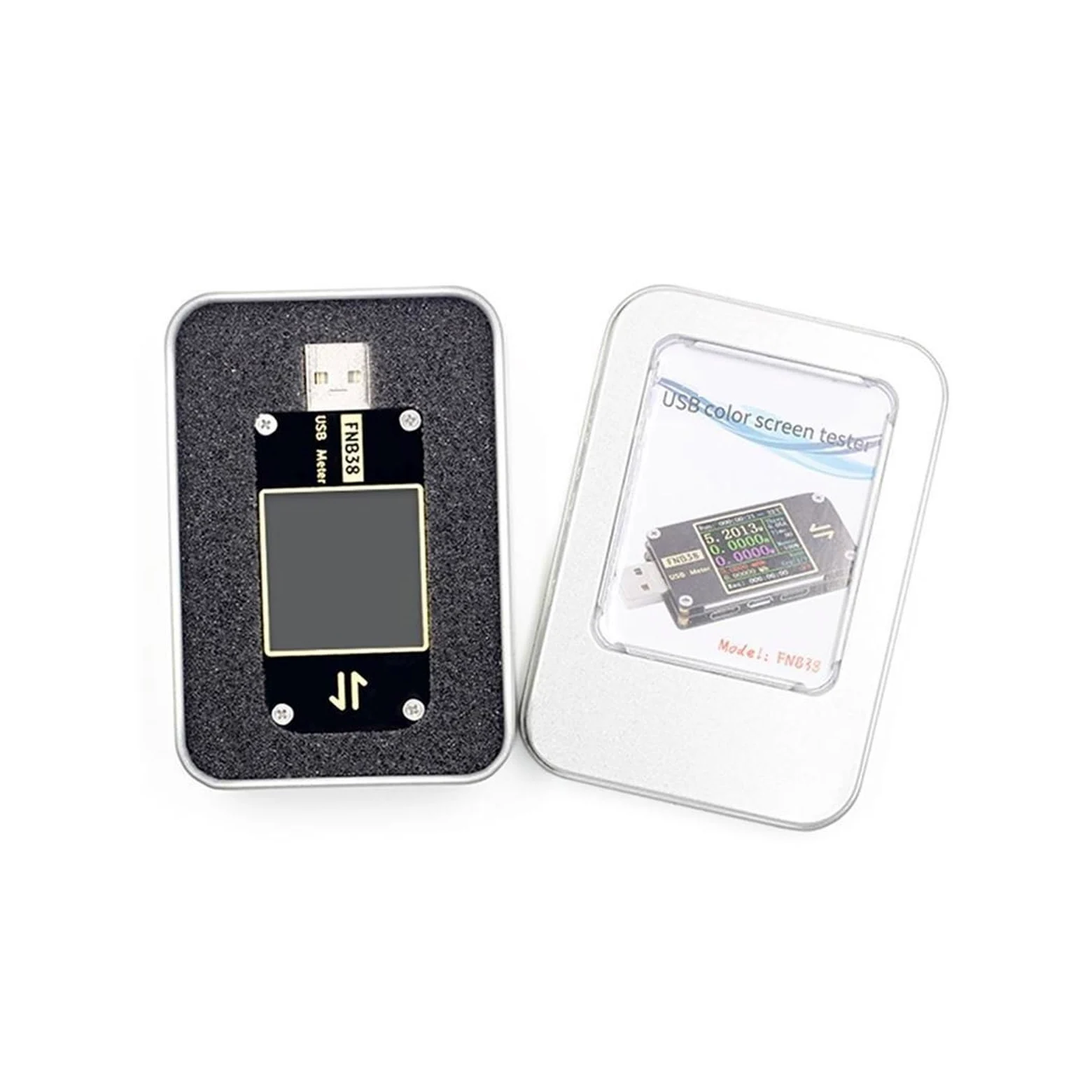 Tester USB FNB38 Miernik prądu i napięcia Tester USB QC4 + PD3.0 2.0 PPS Protokół szybkiego ładowania Test pojemności(C1 With BT.)