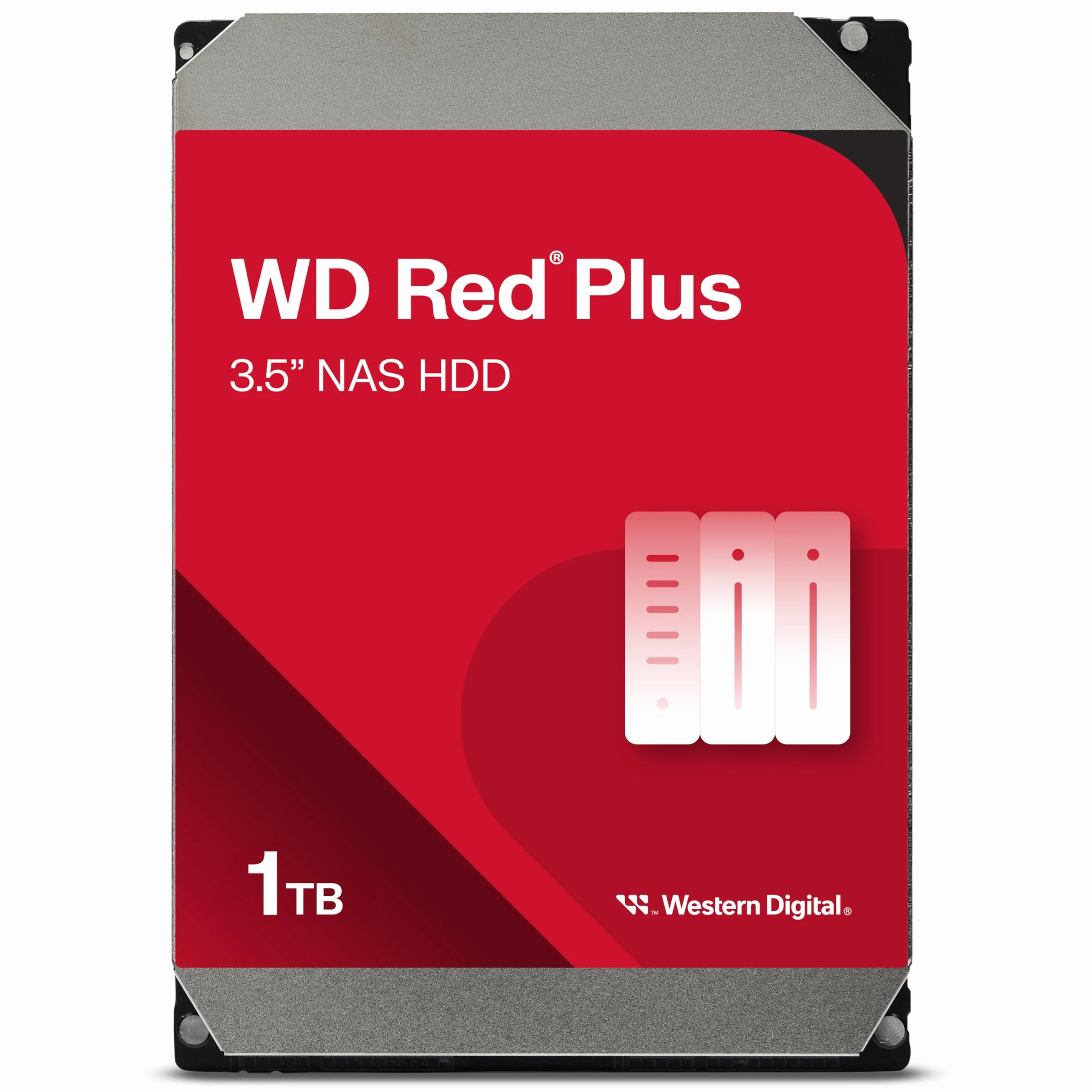 WD czerwony 1 TB NAS 3,5 cala wewnętrzny dysk twardy - klasa 5400 obr./min, SATA 6 Gb/s, CMR, 64 MB Cache - WD10EFRX