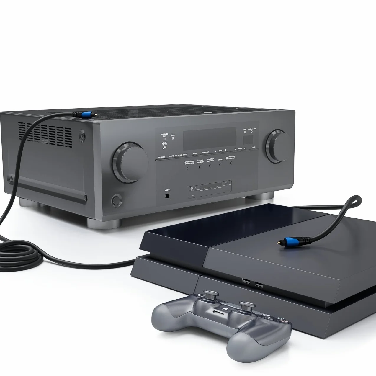 deleyCON 2m Optyczny Cyfrowy Audio Kabel SPDIF Toslink Światłowodowy