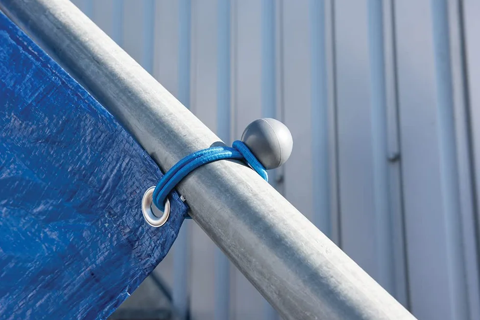 Silverline 237045 Bungee z plandeką, 10 szt., 175 mm, niebieska