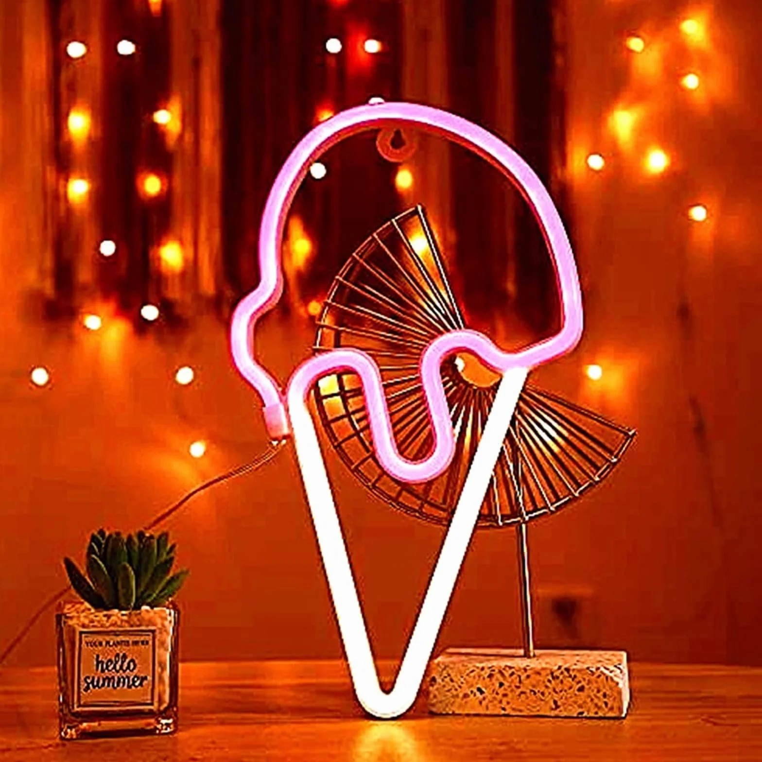 Lody LED Neon LED modelowanie światła Luminous Letters szyld panel akrylowy Neon dekoracyjne światło, 32.5x18.5cm