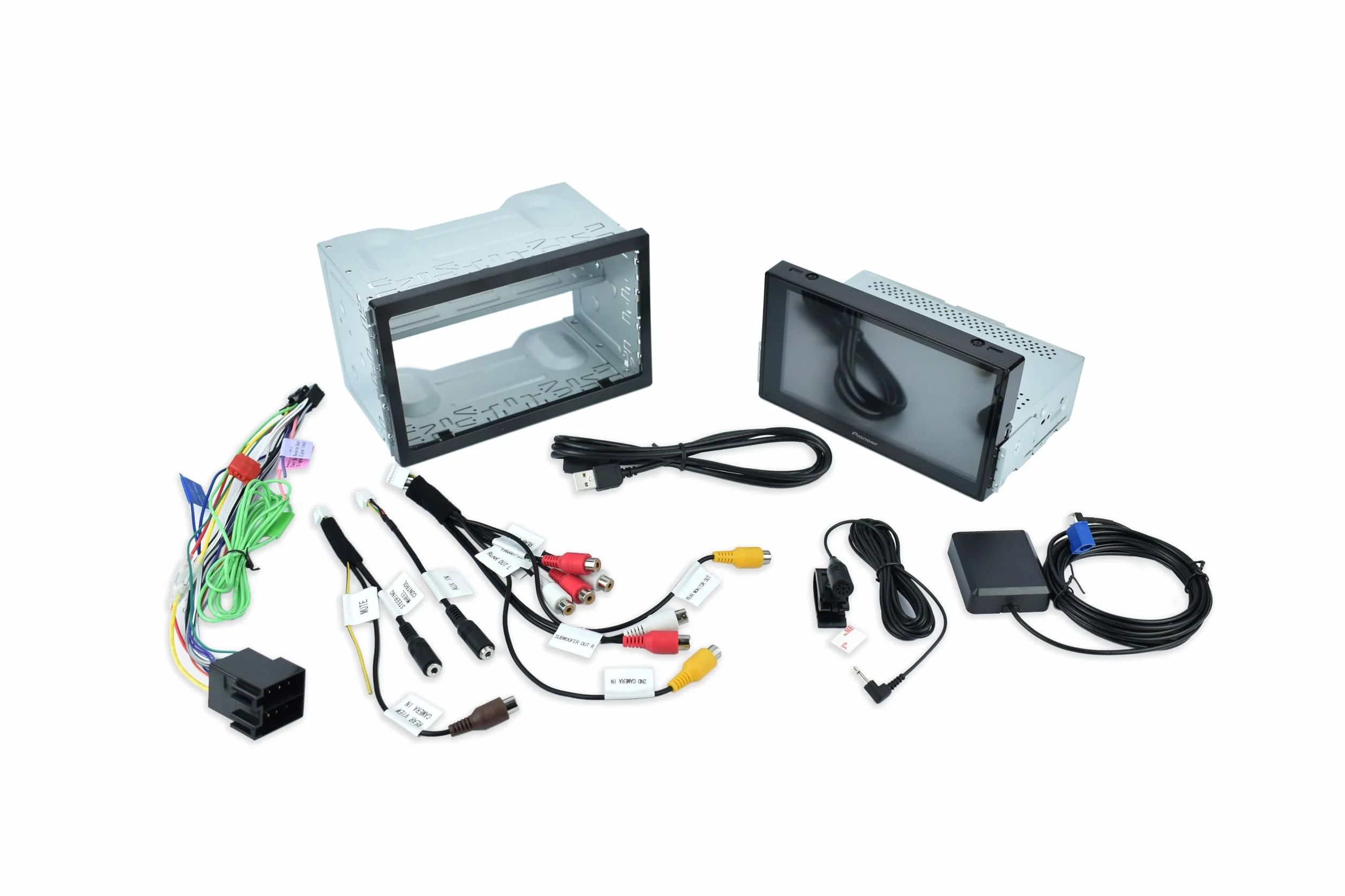 Pioneer SPH-DA77DAB centrum multimedialne 2DIN, pojemnościowy panel dotykowy 6,8", z Wi-Fi, Bluetooth, Apple CarPlay, Android Auto i DAB+, 13-pasmowy korektor graficzny