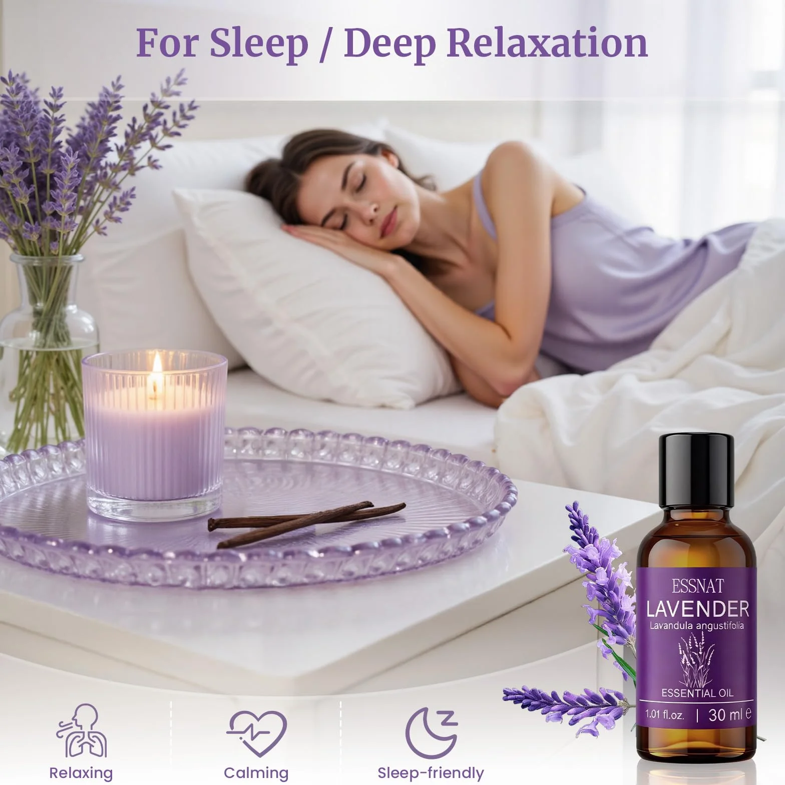 Olejek Eteryczny Lawendowy 30 ml – 100% naturalny olejek eteryczny, pozyskiwany z prawdziwej lawendy, idealny do aromaterapii, dyfuzorów, masażu oraz projektów DIY