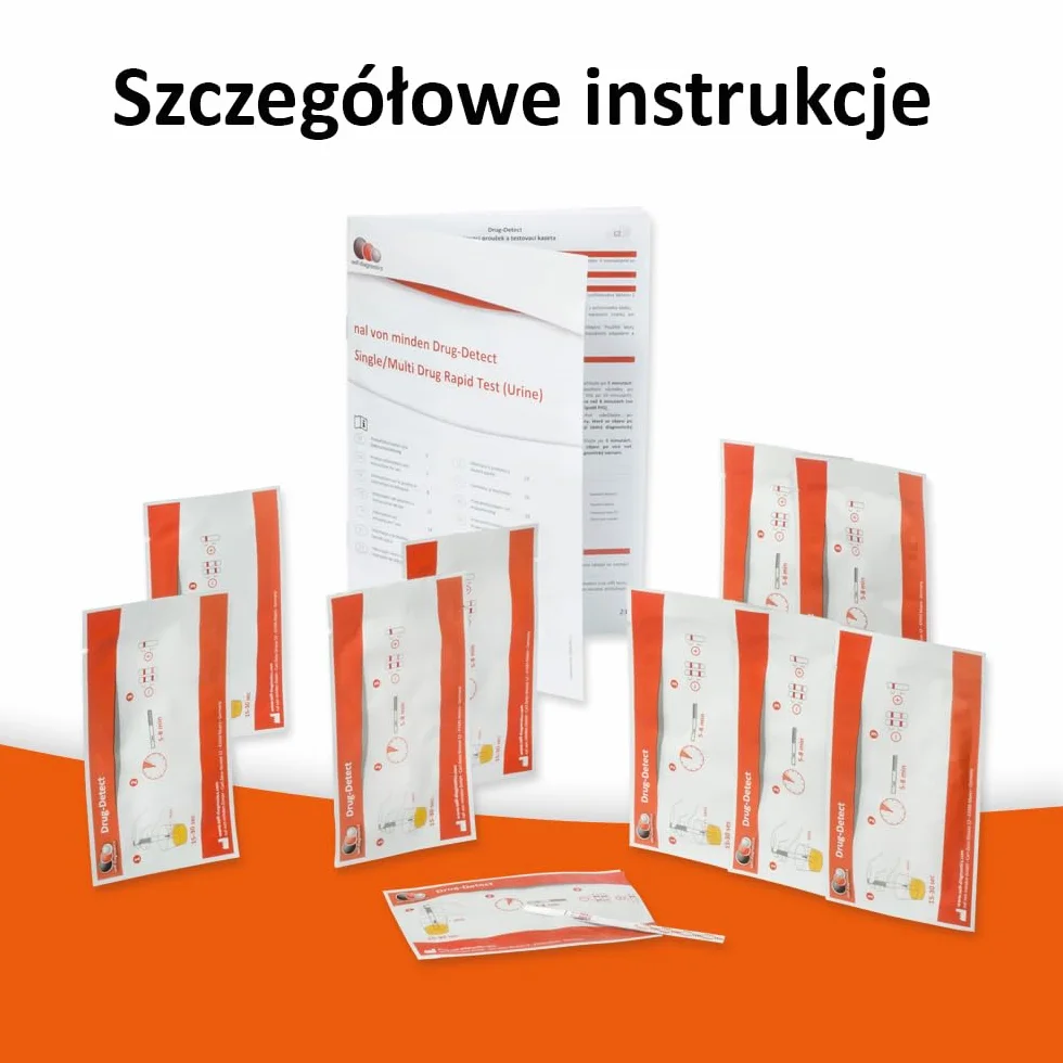self-diagnostics Szybki test narkotykow na methamfetaminę (MET) - Crystal Meth - Crank - Cut-Off: 1000 ng/ml - 10 pasków - Test moczu na metamfetaminę - 5-minutowy test moczu na narkotyki