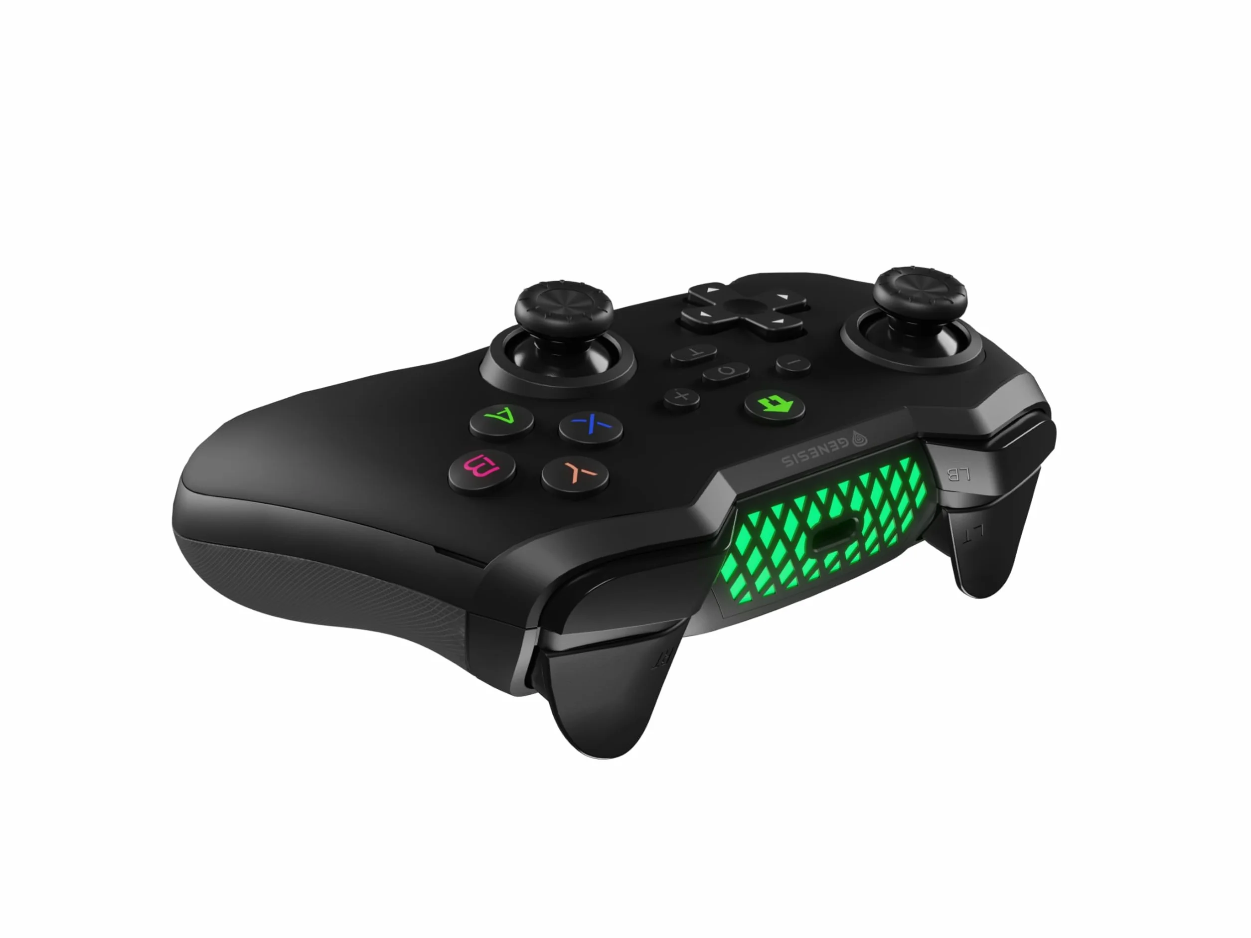 Genesis Mangan 400 Bezprzewodowy Kontroler do Gier Bluetooth PC Nintendo Switch Android iOS Wibracje Turbo Podświetlane Przyciski