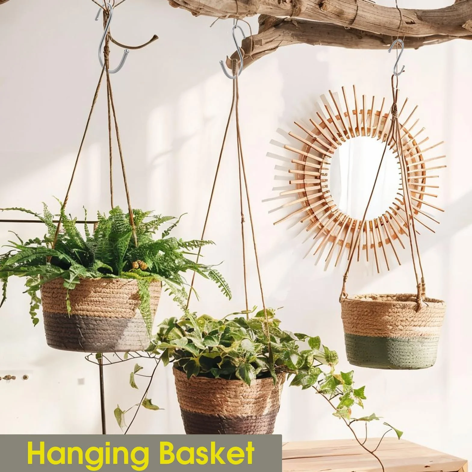 GOTRUST 18 haczyków S do zawieszenia, 3 różne rozmiary, metalowe haki w kształcie litery S, ze stali nierdzewnej, do kuchni, łazienki, sypialni, biura