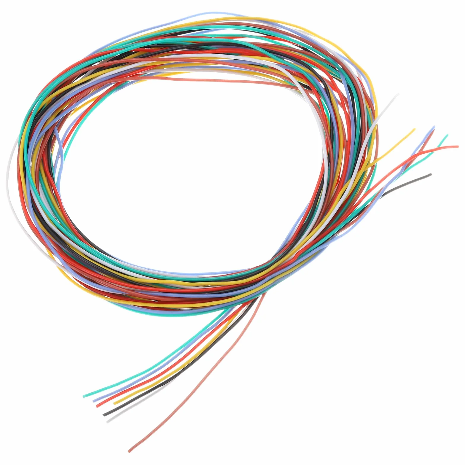 QUARKZMAN 30 rozstaw kół, silikonowy drut, 30 AWG, przewód elektryczny, elastyczny, ocynkowany, drut miedziany, drut hakowy, 7 kolorów, 3,0 m, do modeli samochodów, urządzeń elektrycznych, 7 szt