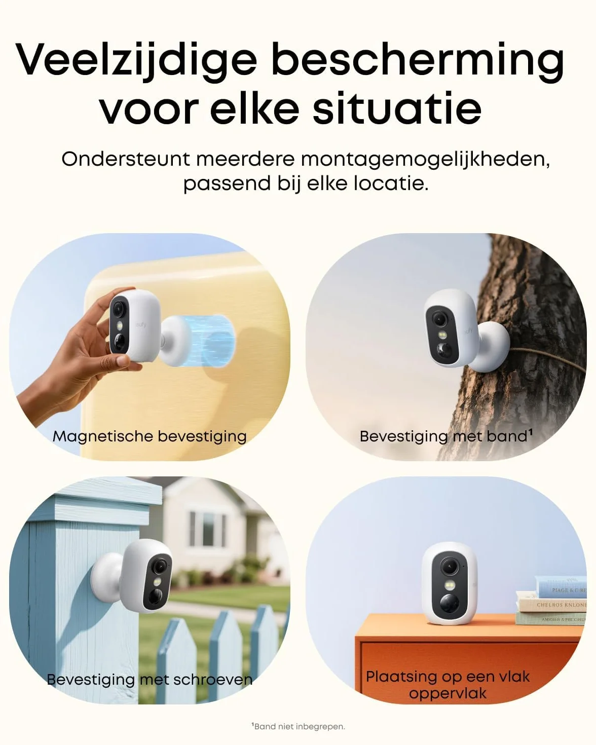 eufy Security eufyCam Kamera do monitoringu zewnętrznego HD 1080p, bateria 180 dni, noktowizor, HomeKit