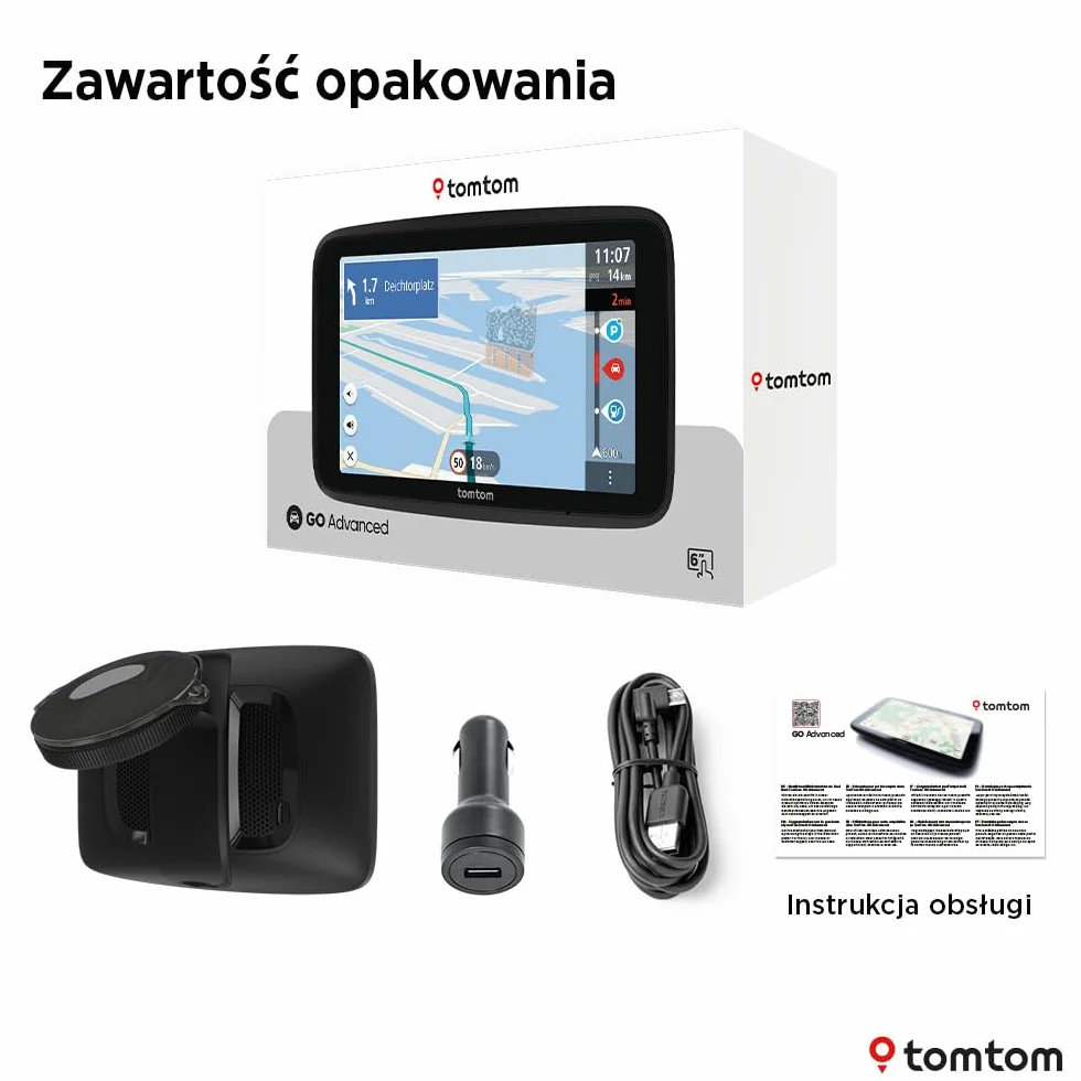 TomTom GO Advanced 6-calowy nawigacja GPS z mapami świata, fotoradary, Wi-Fi